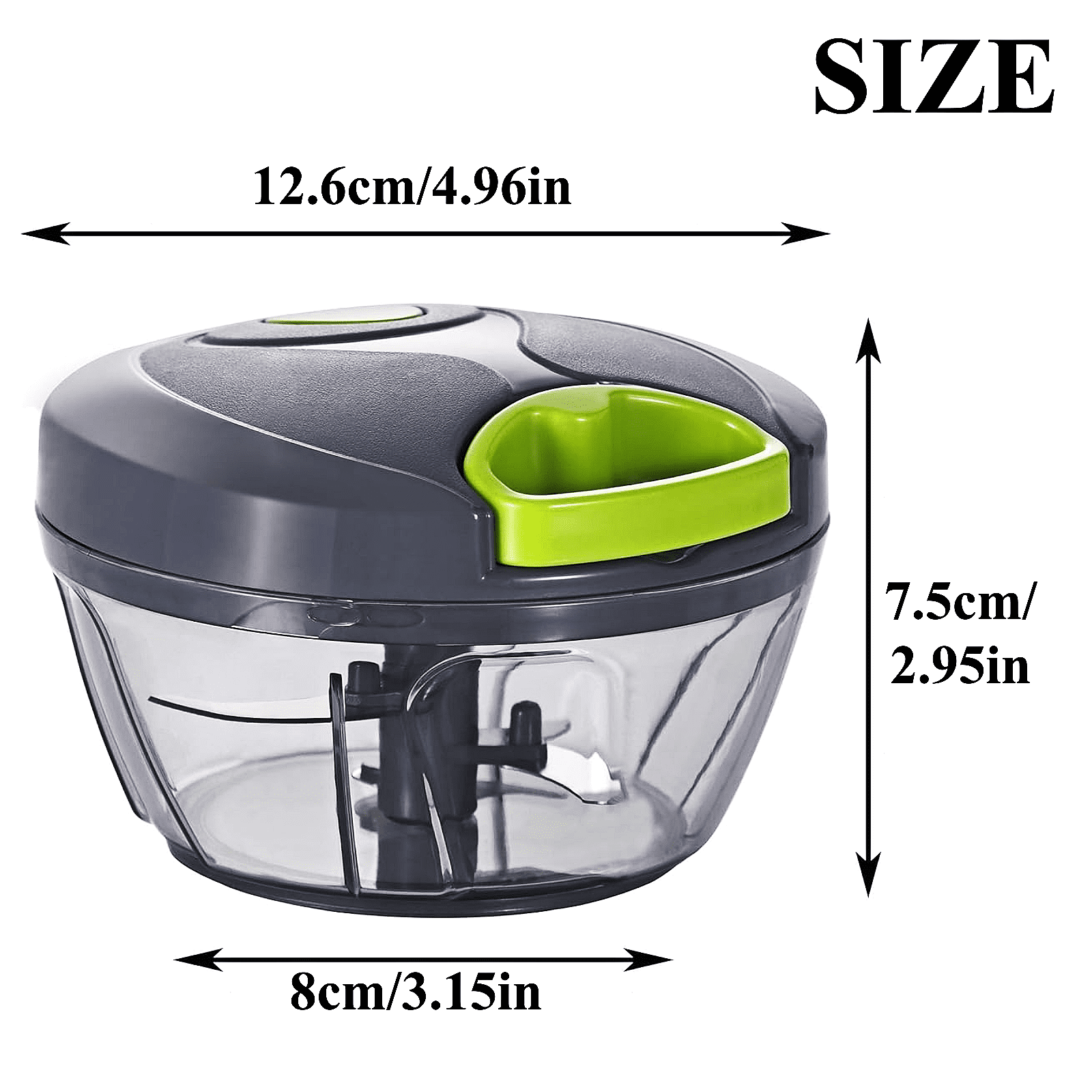 Cambom Manual Food Chopper Vegetable Cutter, Hand String Vegetable Chopper Onions Cutter for Vegetable Fruits Nuts BP... - Image 4