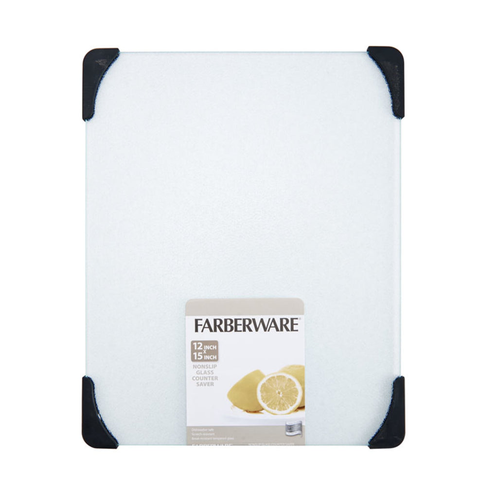 12-inch x 15-inch Glass Cutting Board with Black Non-Slip Corners - Image 3
