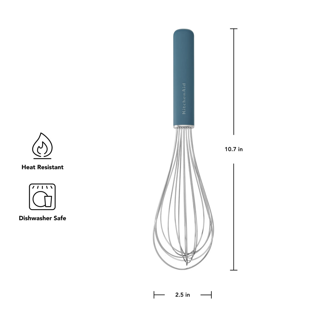 Stainless Steel Wire Kitchen Whisk with Ergonomic Handle, Agave - Image 5