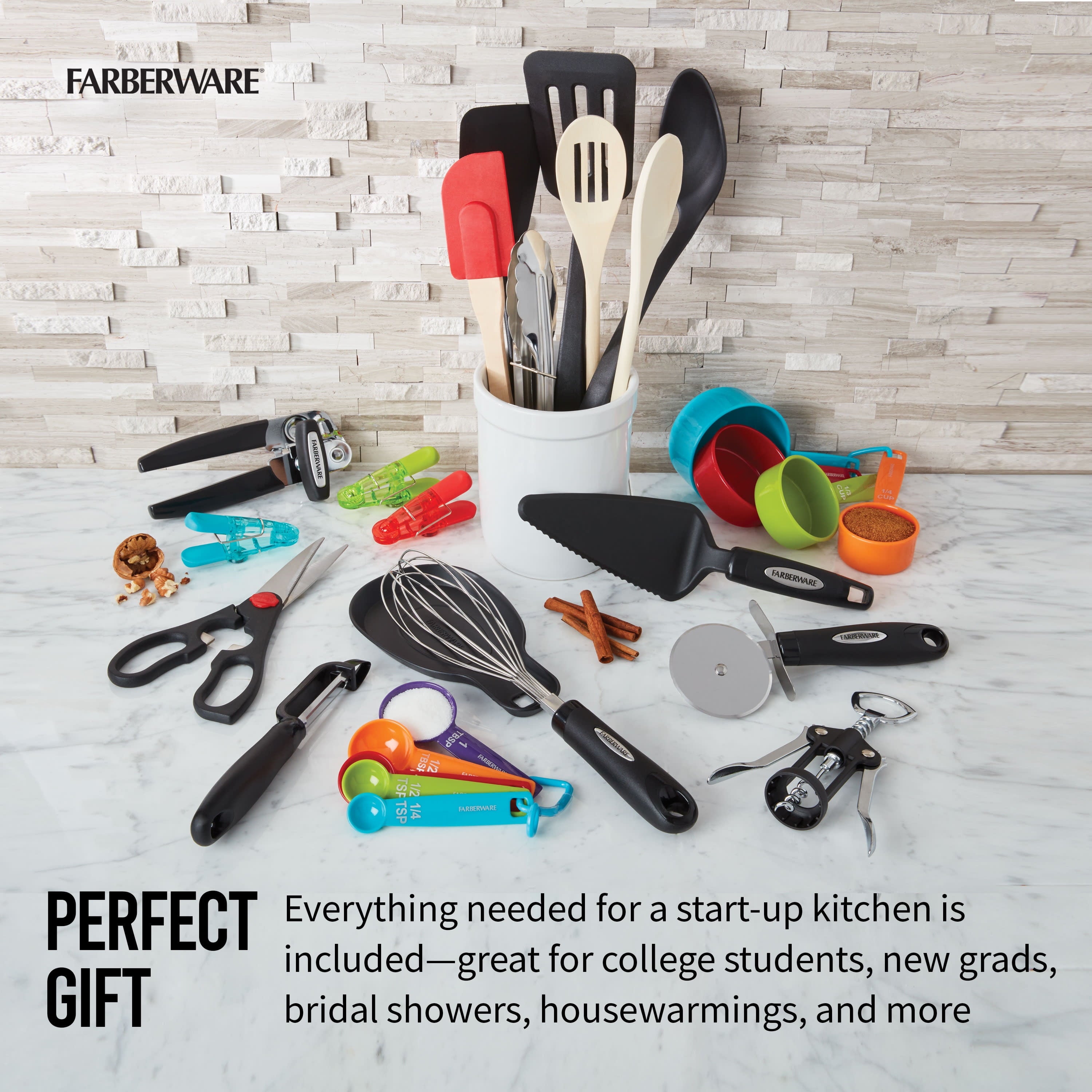 28-Piece Kitchen Utensil & Gadget Set, Multicolor - Image 2