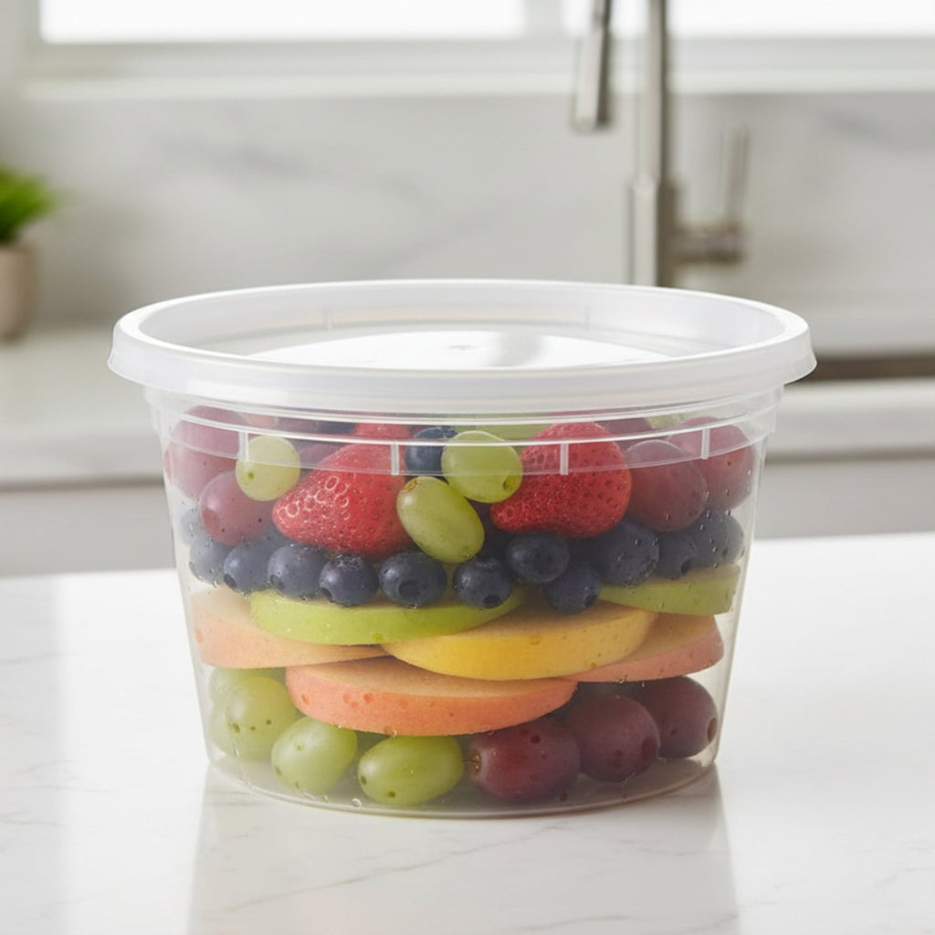 Mainstays 40 Piece 16oz Plastic Deli Container, Ideal Use for Meal Prep and Batch Cooking - Image 6