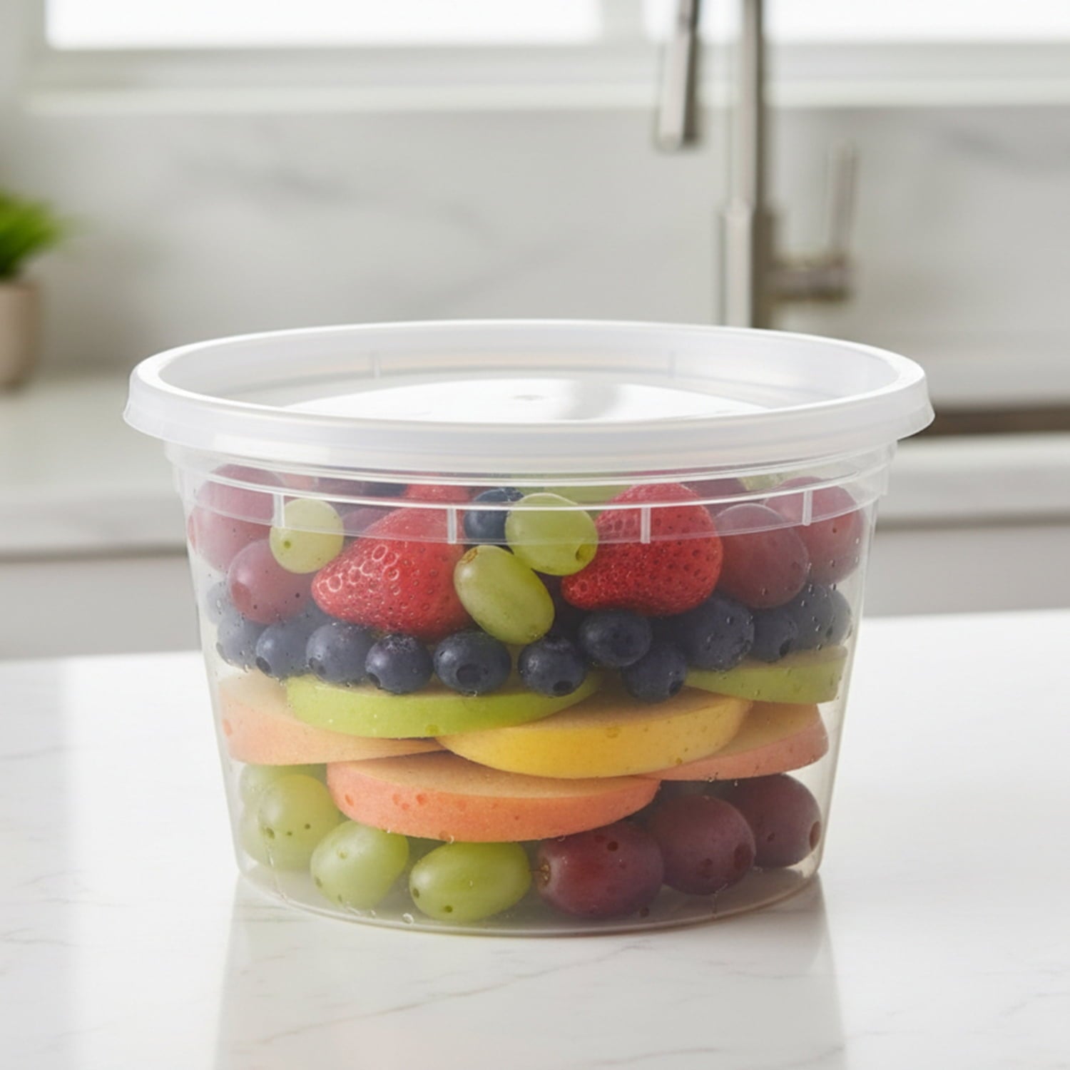 Mainstays 40 Piece 16oz Plastic Deli Container, Ideal Use for Meal Prep and Batch Cooking - Image 6