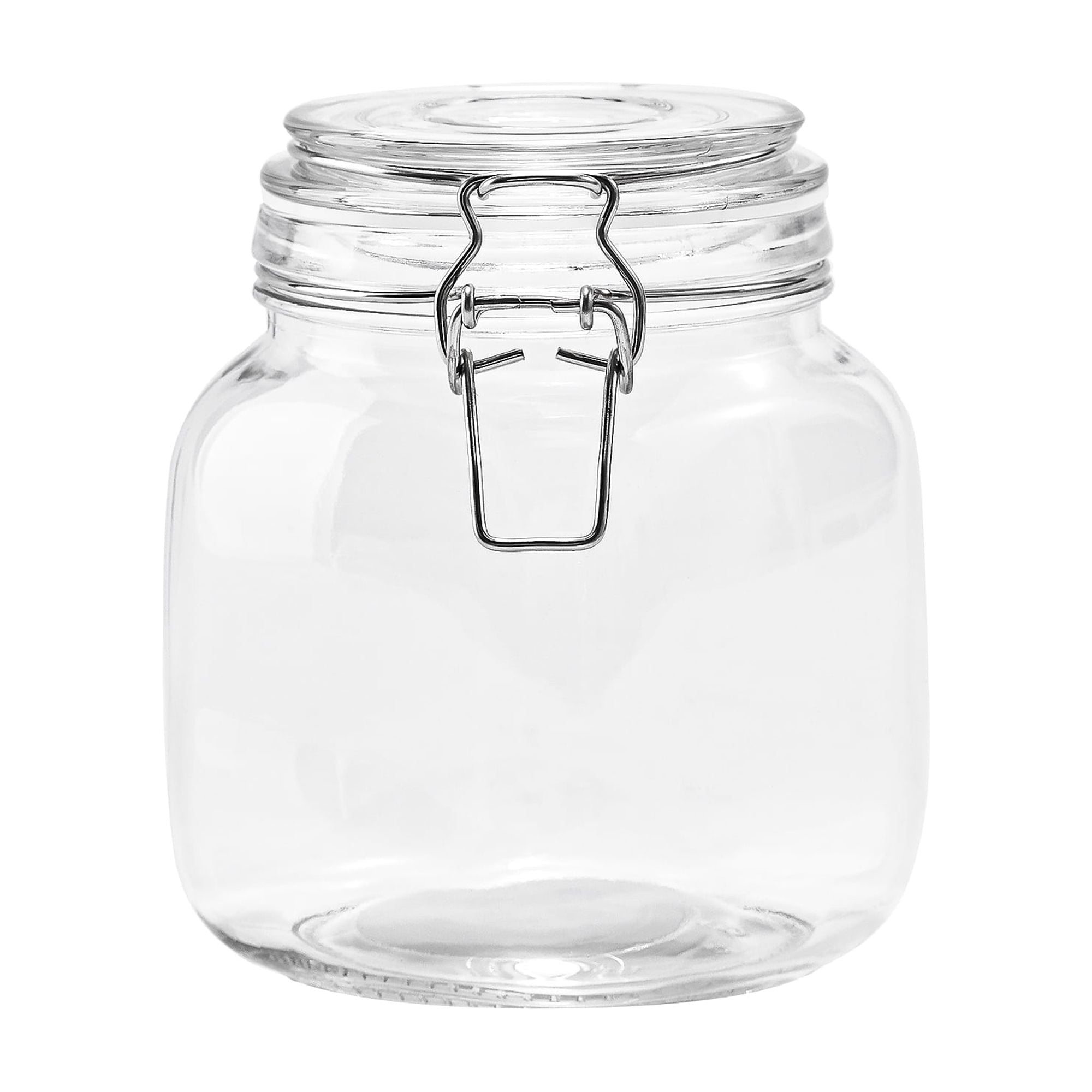 Mainstays 38 oz Glass Food Storage Jar Canister with Locking Airtight Lid, Kitchen Pantry Storage Container - Image 2