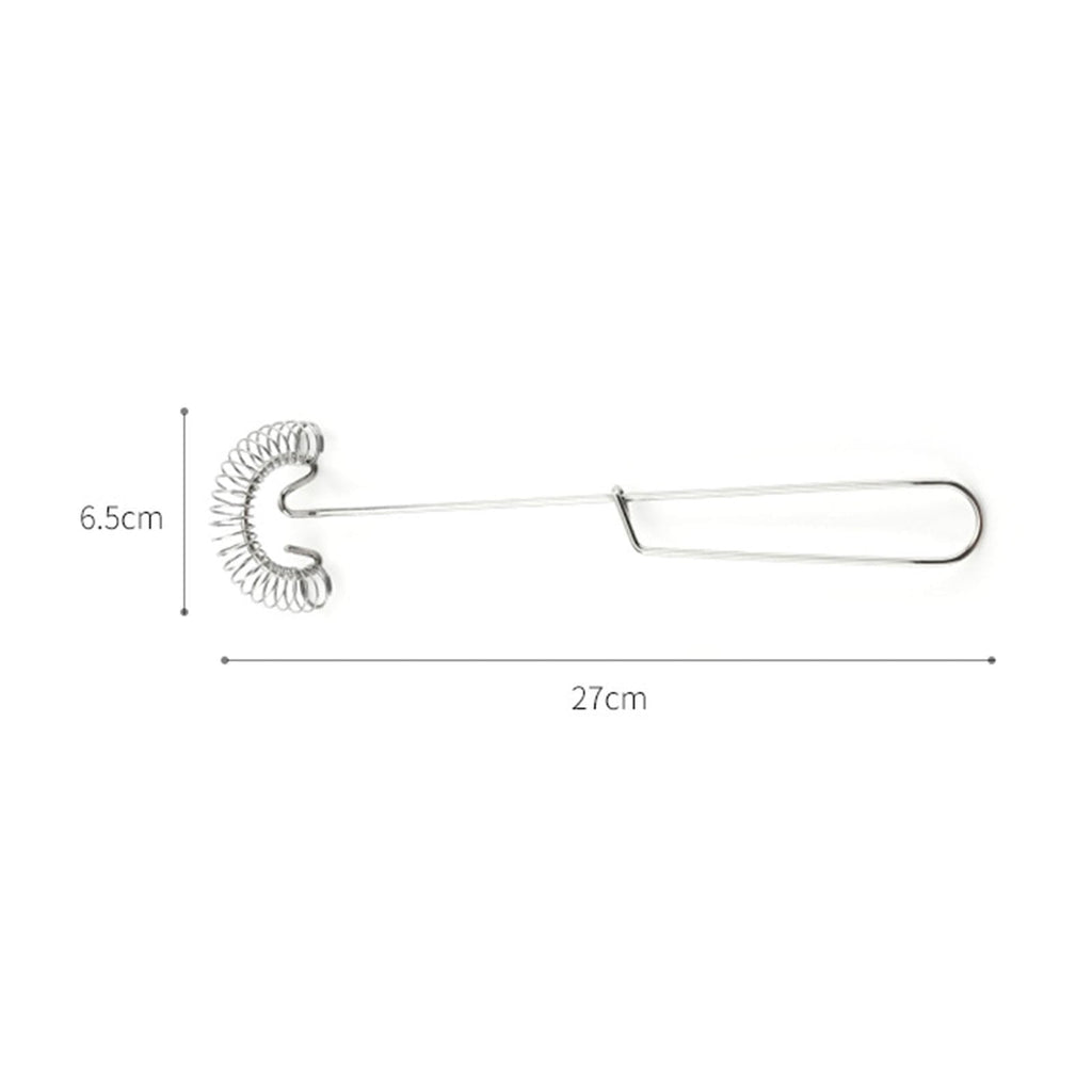 Small Whisk Mixer, Flat Whisk Handheld, 10 Inch Stainless Steel Wire Egg Whisk, Spring Coil Whisk, Stainless Steel Eg... - Image 4