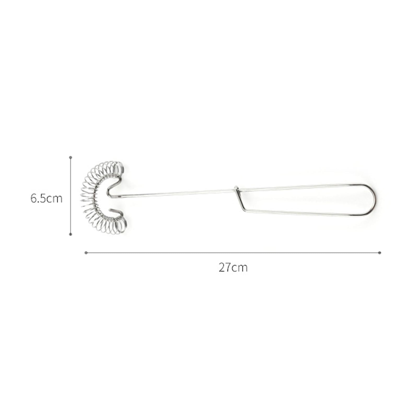 Small Whisk Mixer, Flat Whisk Handheld, 10 Inch Stainless Steel Wire Egg Whisk, Spring Coil Whisk, Stainless Steel Eg... - Image 4
