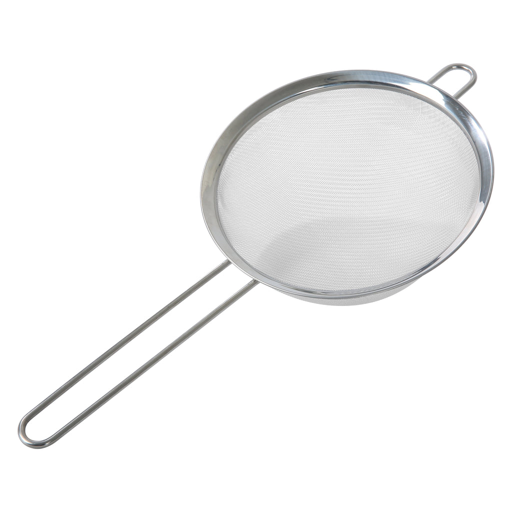Mainstays 3 Pack Premium Stainless Steel Fine Mesh Strainers, 4", 6", and 8", Silver - Image 5