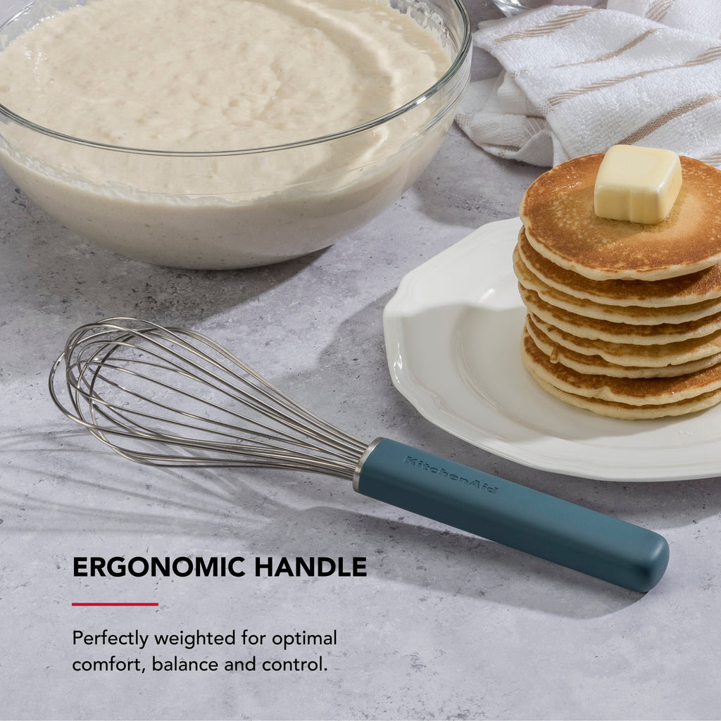Stainless Steel Wire Kitchen Whisk with Ergonomic Handle, Agave - Image 4