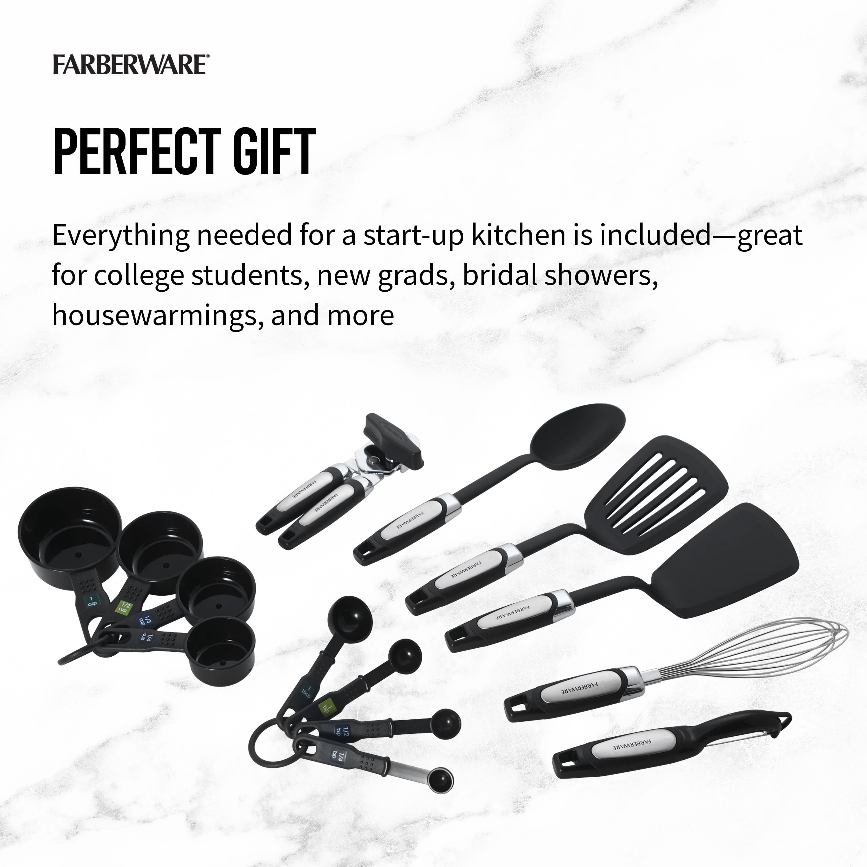 Professional 14-Piece Kitchen Tool and Gadget Kitchen Utensil Set in Black - Image 4