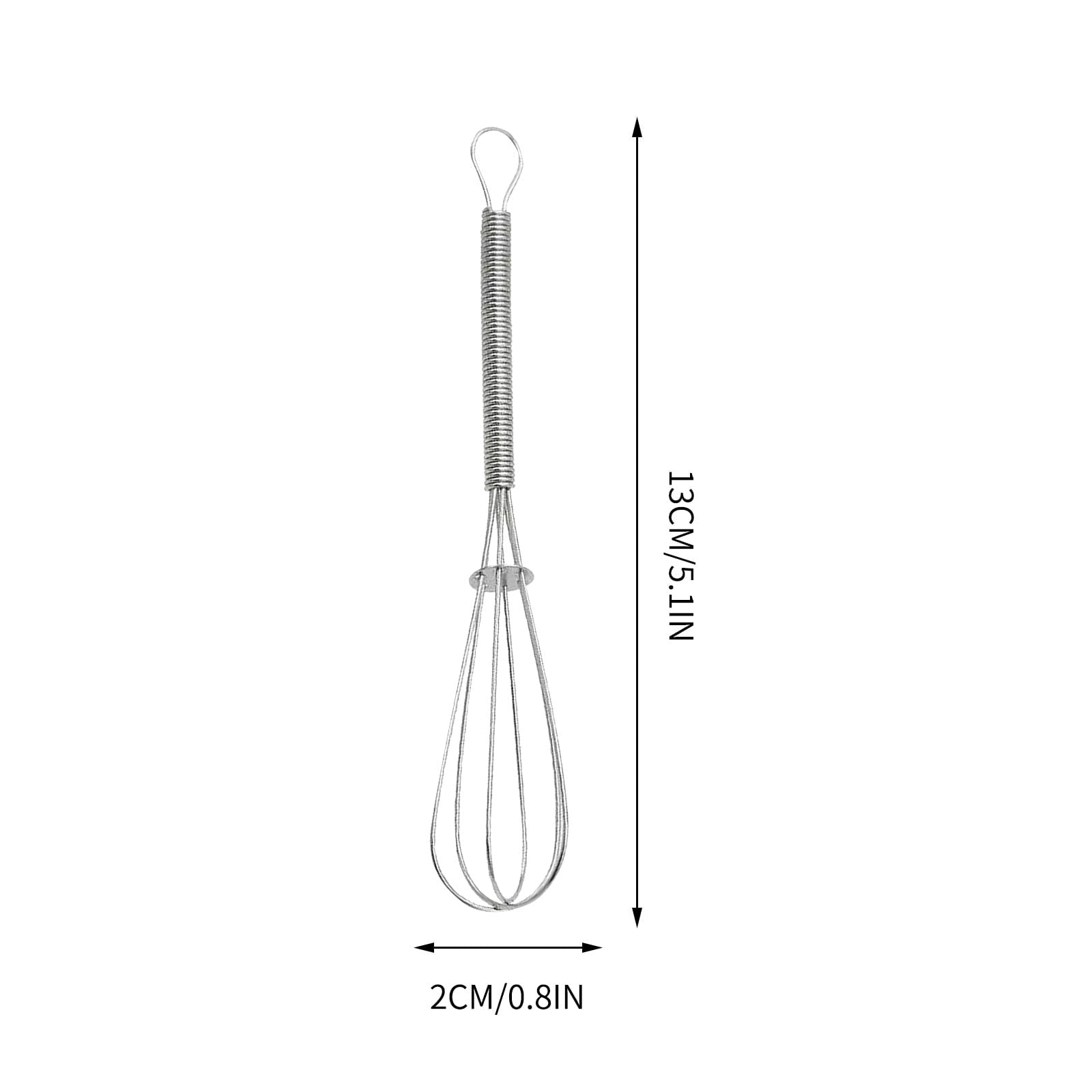 VQPeo Mini Whisk Stainless Steel Mini Whisk Small Wire Hand Whisks, Kitchen Cookware for Cooking, Whisking, Blending,... - Image 3
