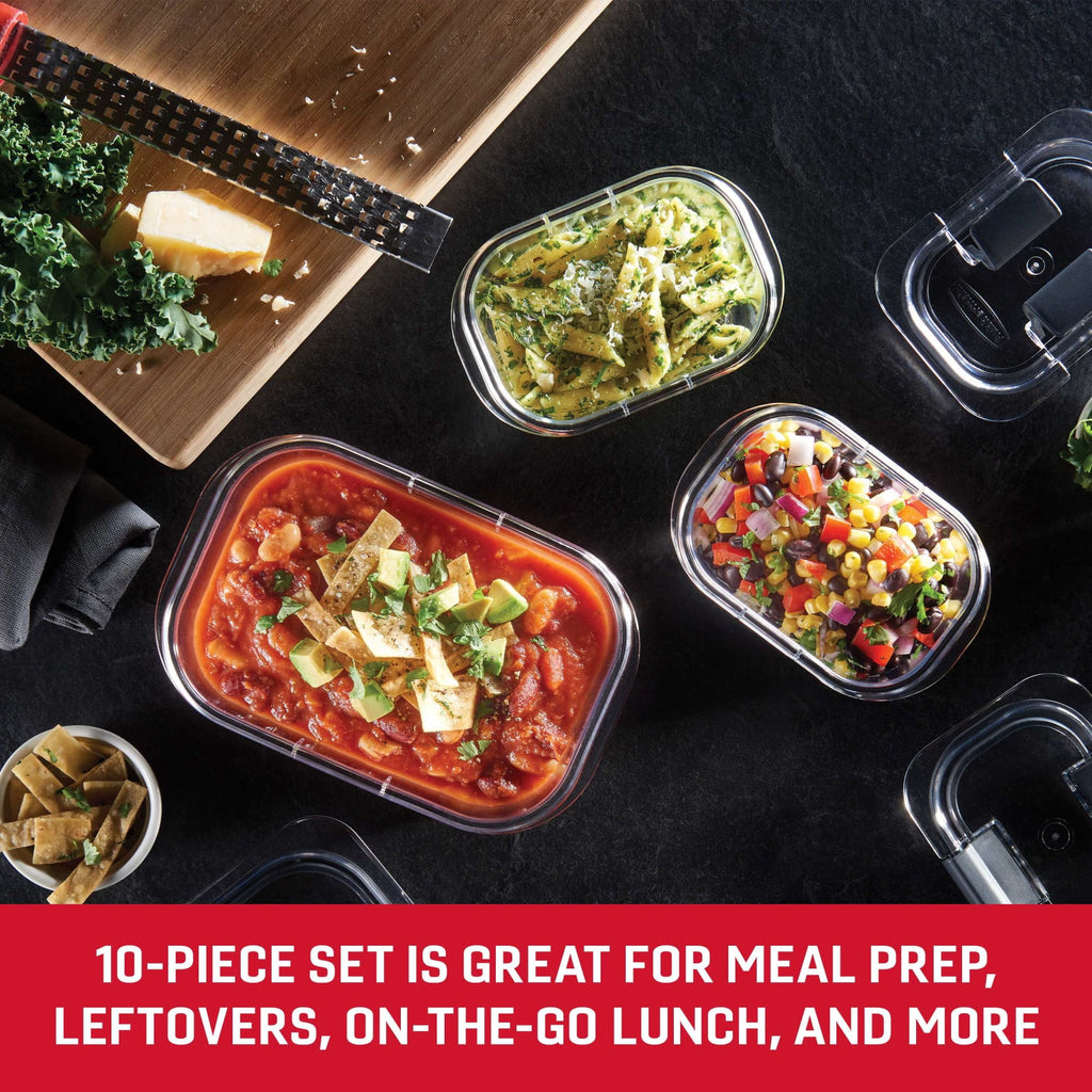 Rubbermaid Brilliance 10-Piece Set, Leak-Proof and Clear Food Storage Containers - Image 6
