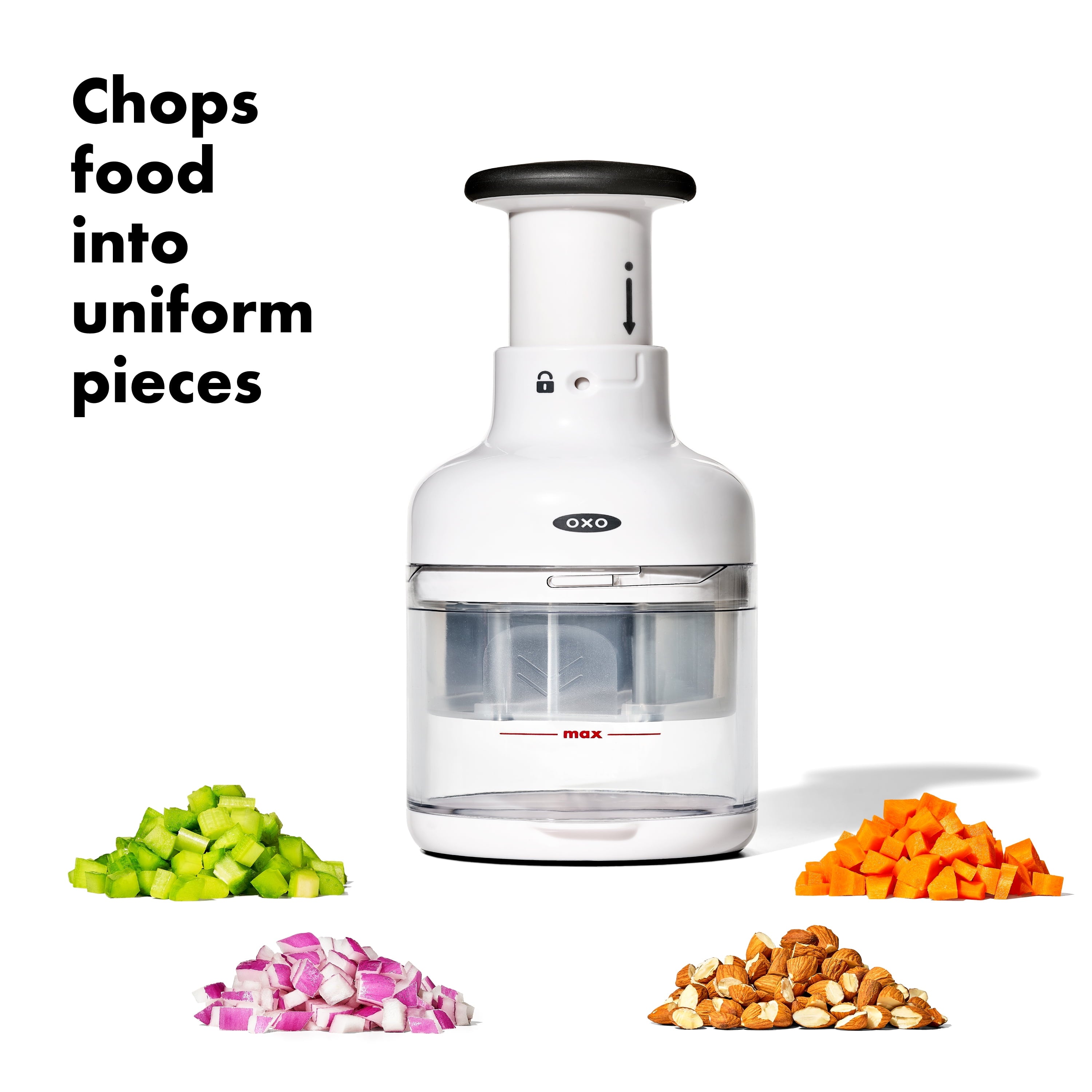 OXO SoftWorks Food Chopper, White - Image 2