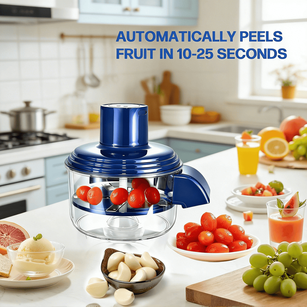 Electric Fruit Peeler Machine, Automatic Grape, Cherry Tomato & Garlic Peeler, Fast Small Fruit Skin Remover for Kitchen - Image 5