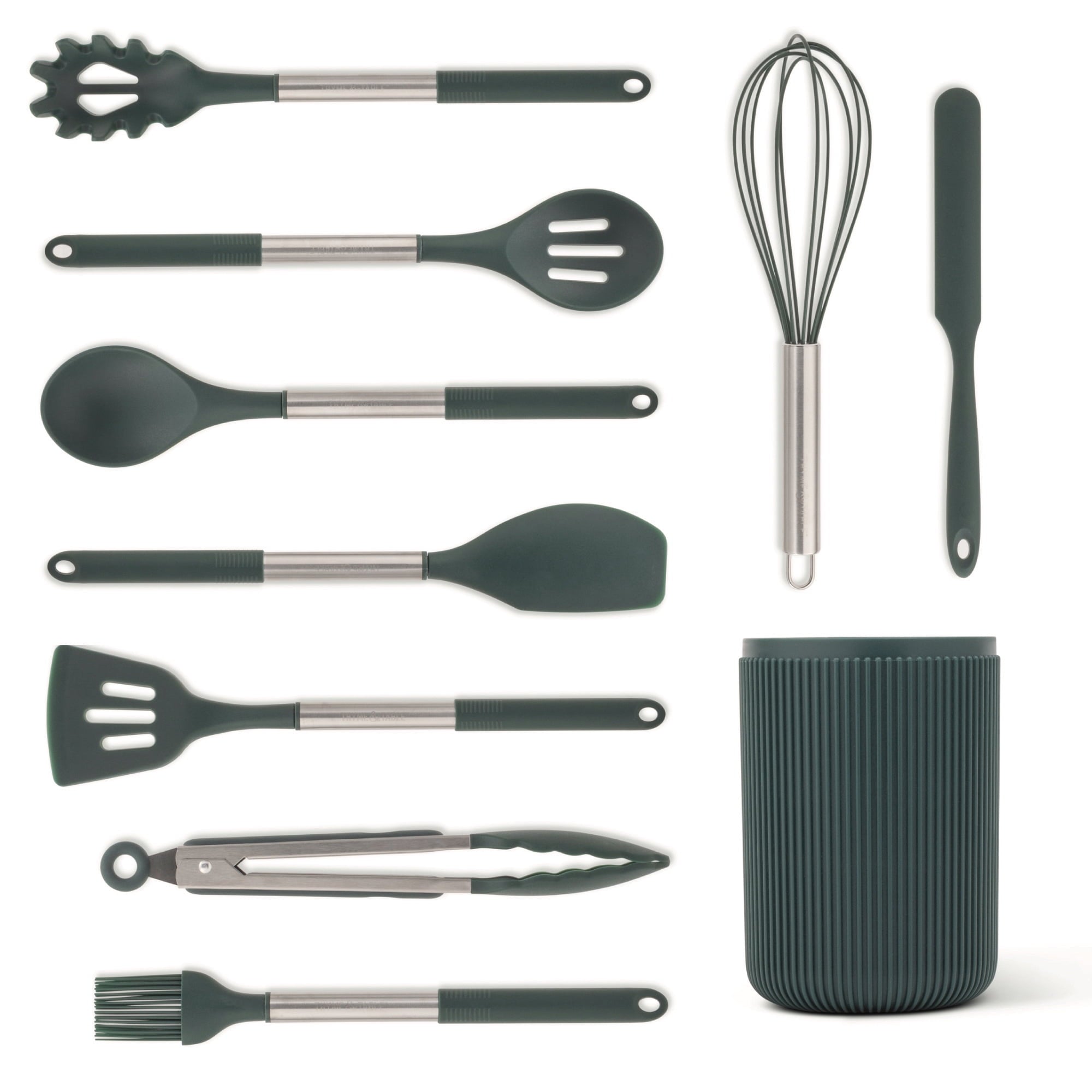 Thyme & Table 10-Piece Silicone Gadget Set - Green - Image 3