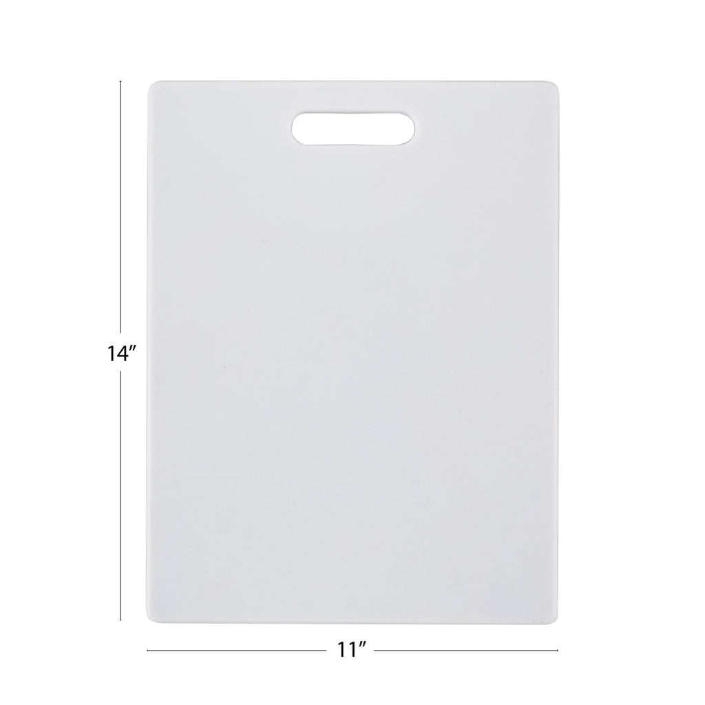 11-inch x 14-inch Poly Kitchen Cutting Board White - Image 2