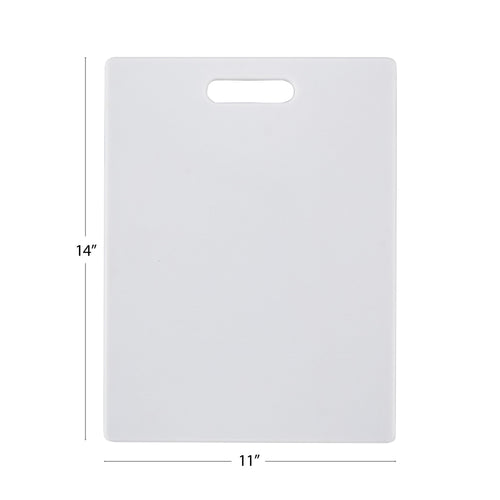 11-inch x 14-inch Poly Kitchen Cutting Board White - Image 2