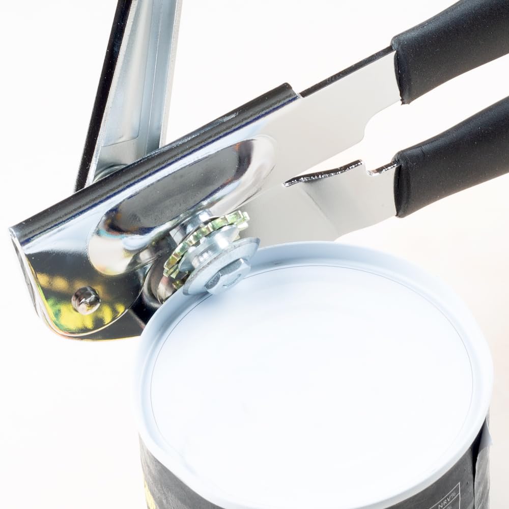 Manual Hand-Crank Commercial Heavy-Duty 2-in-1 Bottle Cap Can Opener with Ergonomic Rubber Grip - Arthritis Friendly ... - Image 5