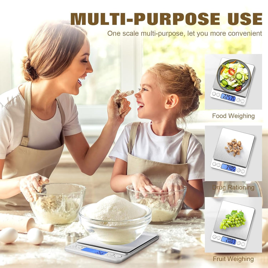 Food Scale with Grams and Oz, Multifunction Kitchen Scale for Food - Small Kitchen Appliances - Image 3