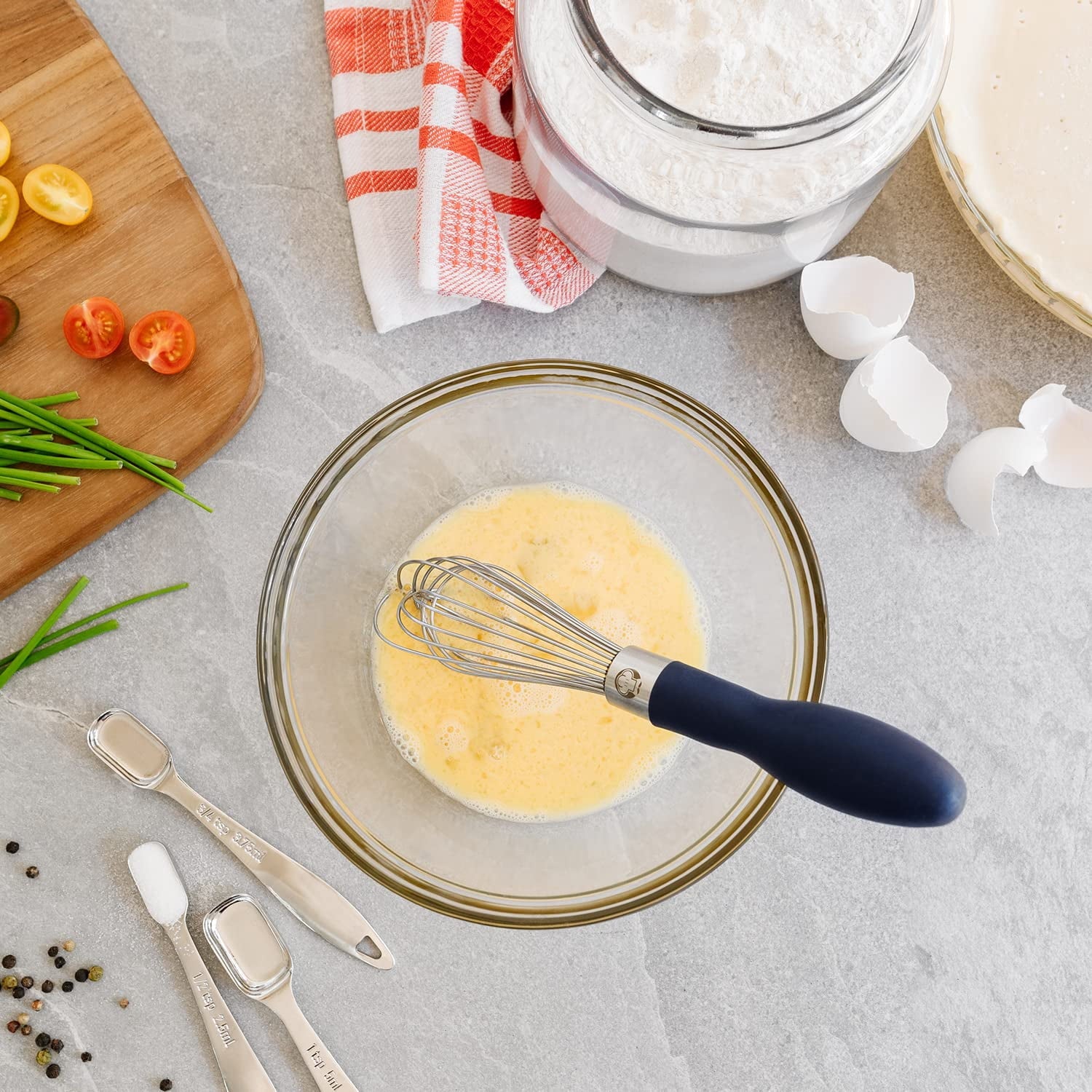 Chef Pomodoro Kitchen Whisk 3-Piece Set, Stainless Steel Wire - 11.57 x 10 x 8.74 inches - Image 5