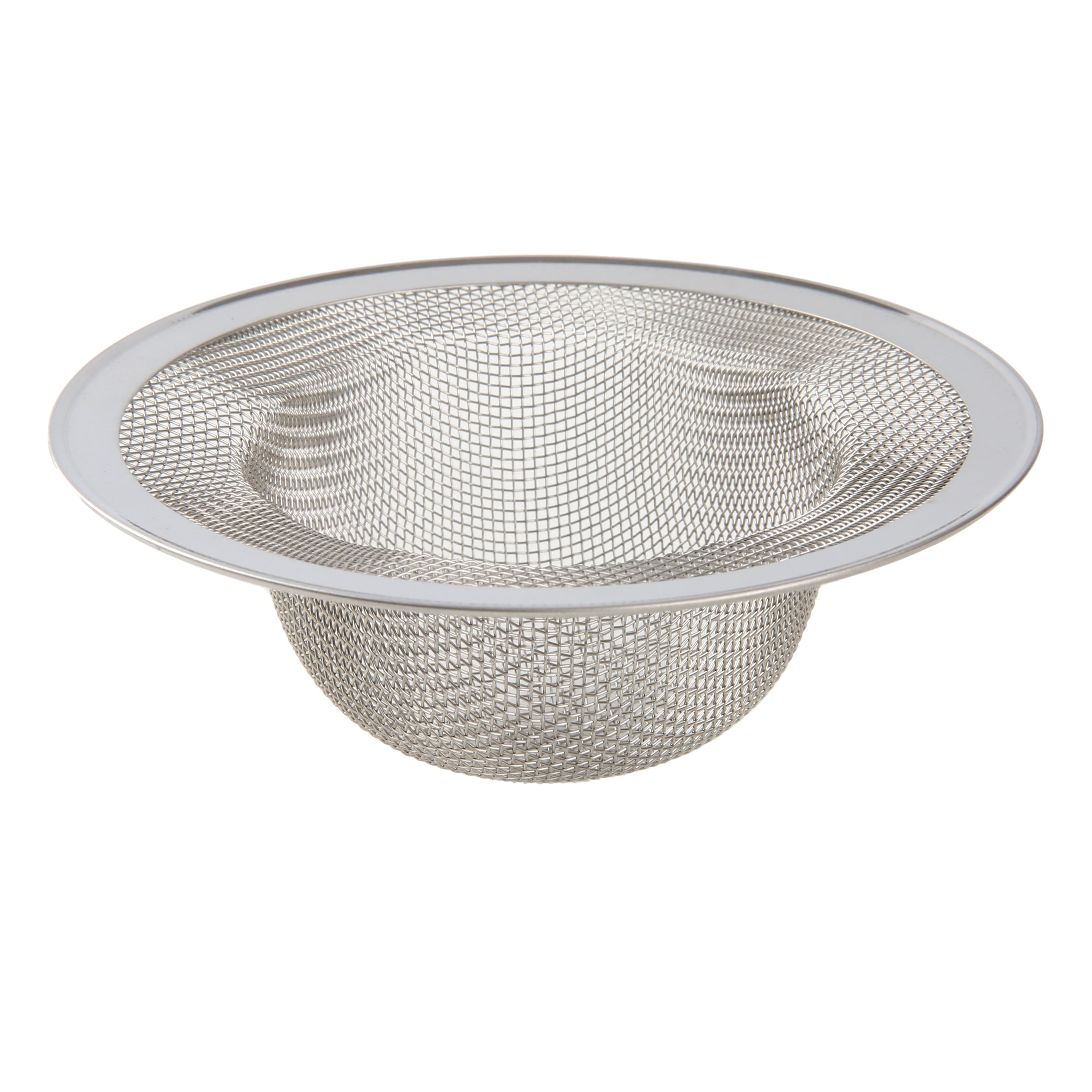 Mainstays Multiple Size 3 Pack Stainless Steel Mesh Drain Strainers Silver - Image 6