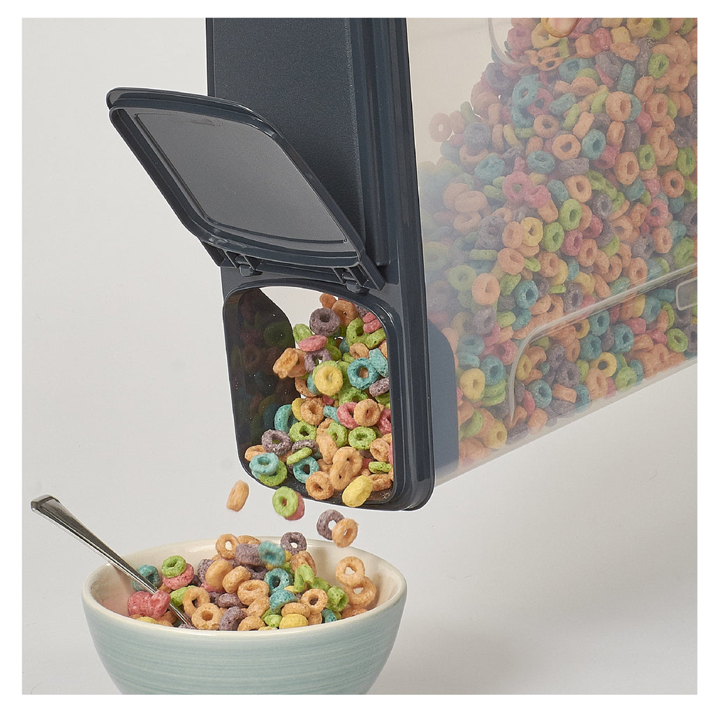 Mainstays 2-Pack Plastic Cereal Keeper Storage Containers, Kitchen Pantry Organizer Canisters for Cereal and Dry Food... - Image 5