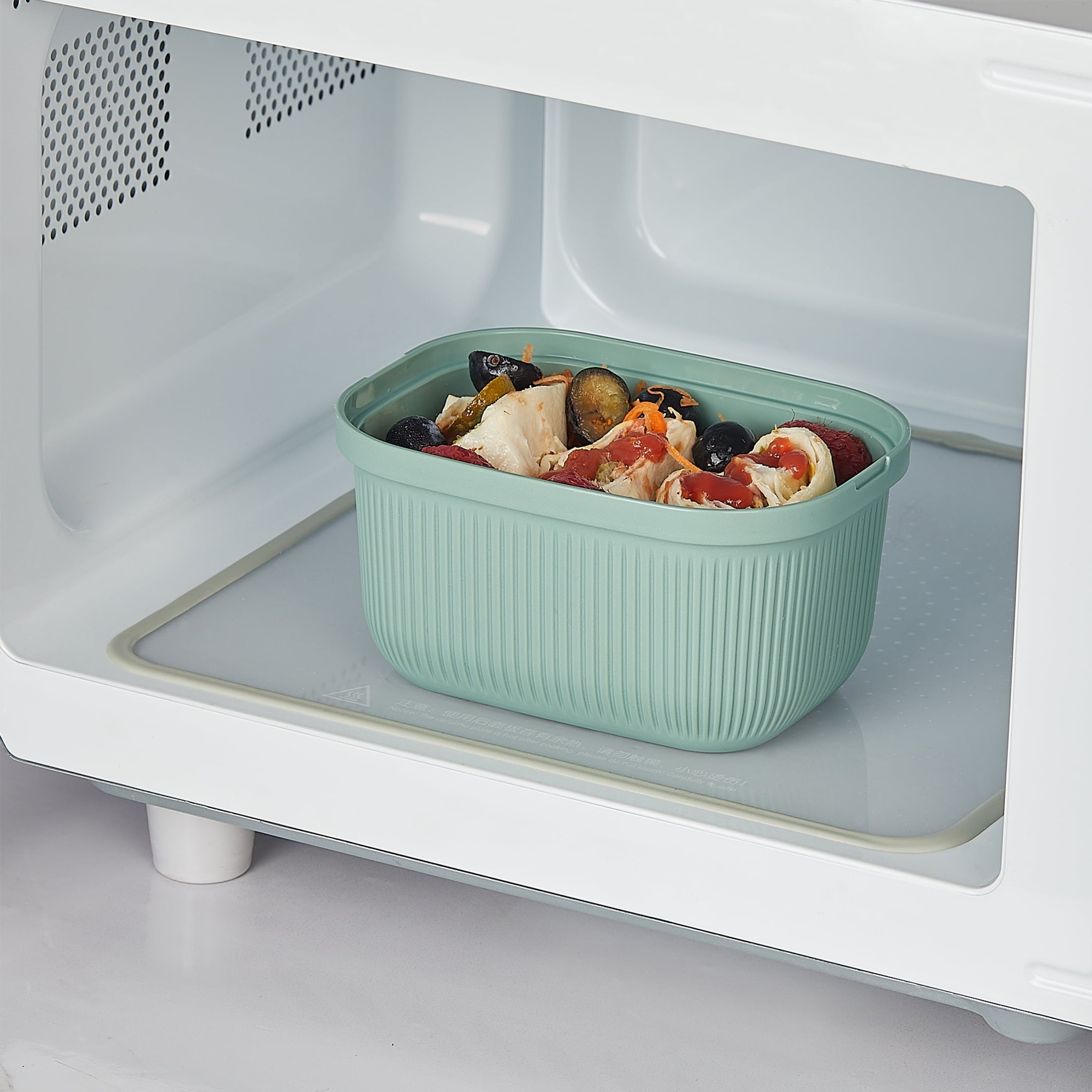 Mainstays Food Storage Snack Container, Plastic, Rectangle, Green, 19oz Capacity, Best Used for On-the-Go Snacks and ... - Image 5
