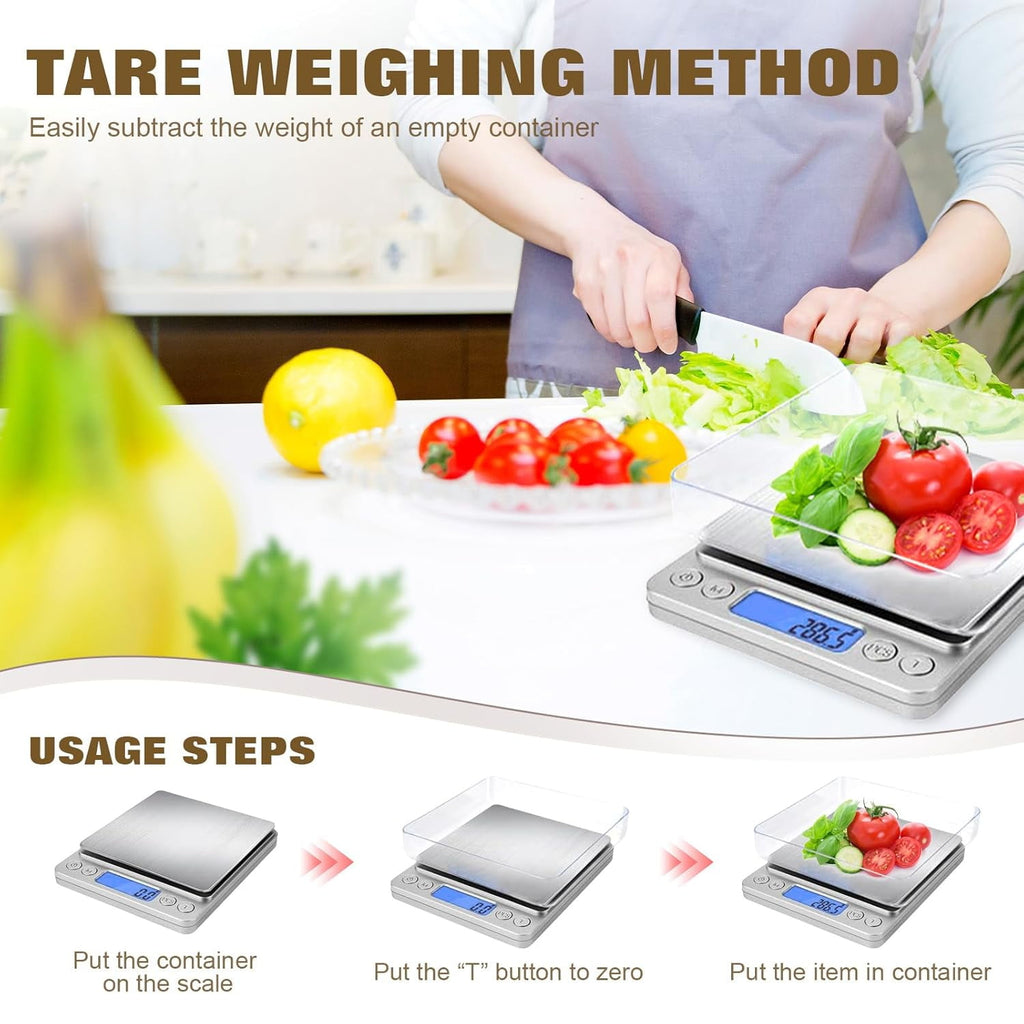 Food Scale with Grams and Oz, Multifunction Kitchen Scale for Food - Small Kitchen Appliances - Image 2