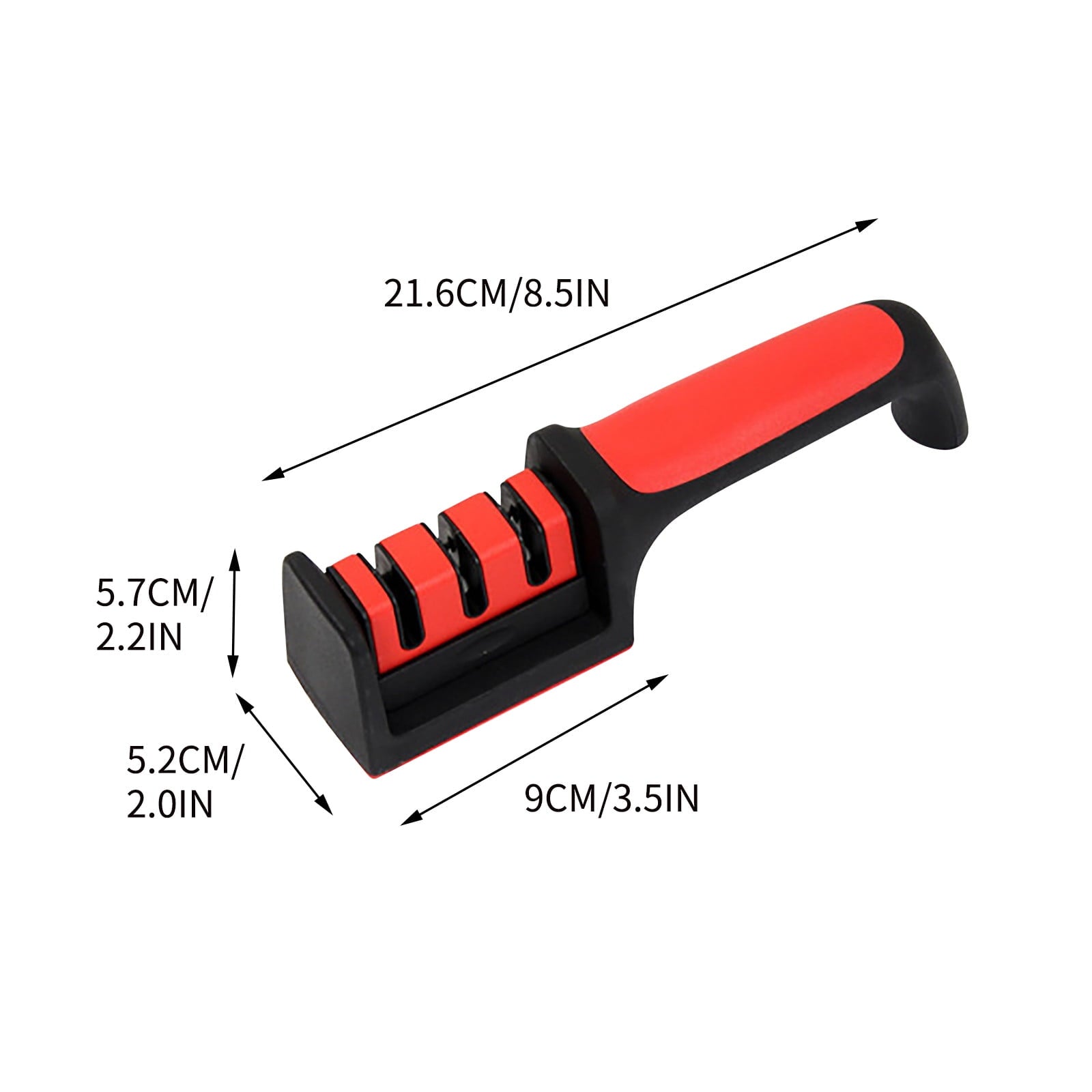 Clearance! VALSEEL Sharpener Kitchen for Straight and Serrated Knives 3 Stage with Diomand Abrasive - Image 3