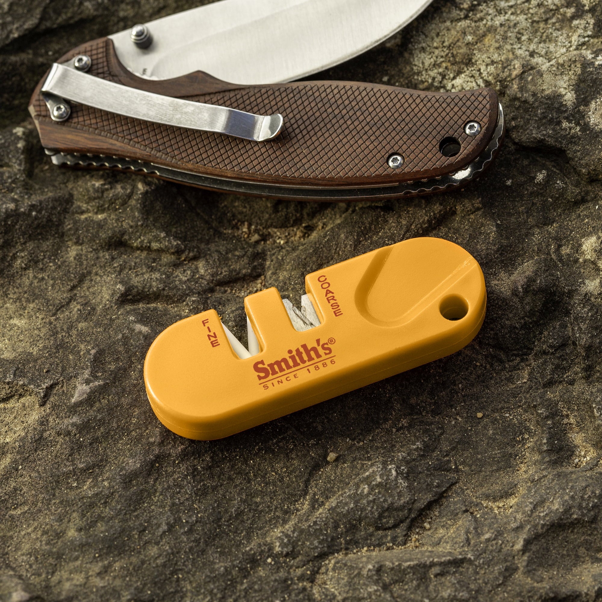 Smith’s 51459 Pocket Pal Knife Sharpener - 2-Pack - Orange - Image 2