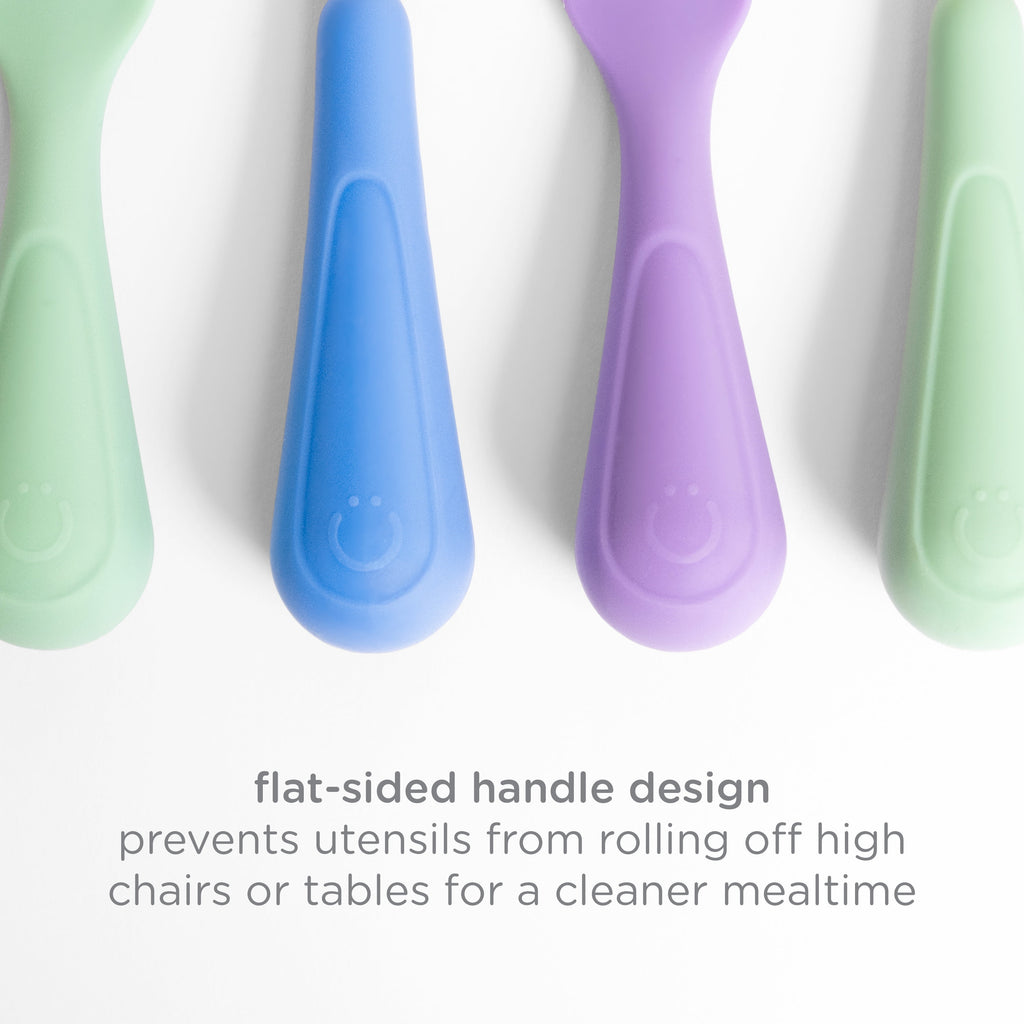 Ubbi Silicone Toddler Training Spoons, Baby, Silicone Flatware Sets, 3 Pack - Image 6