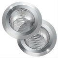 2 Pack Sink Strainer Sets - Large Wide Rim 4.5" Stainless Steel Strainer with Rust-Free Function and Anti-Clogging Mi...