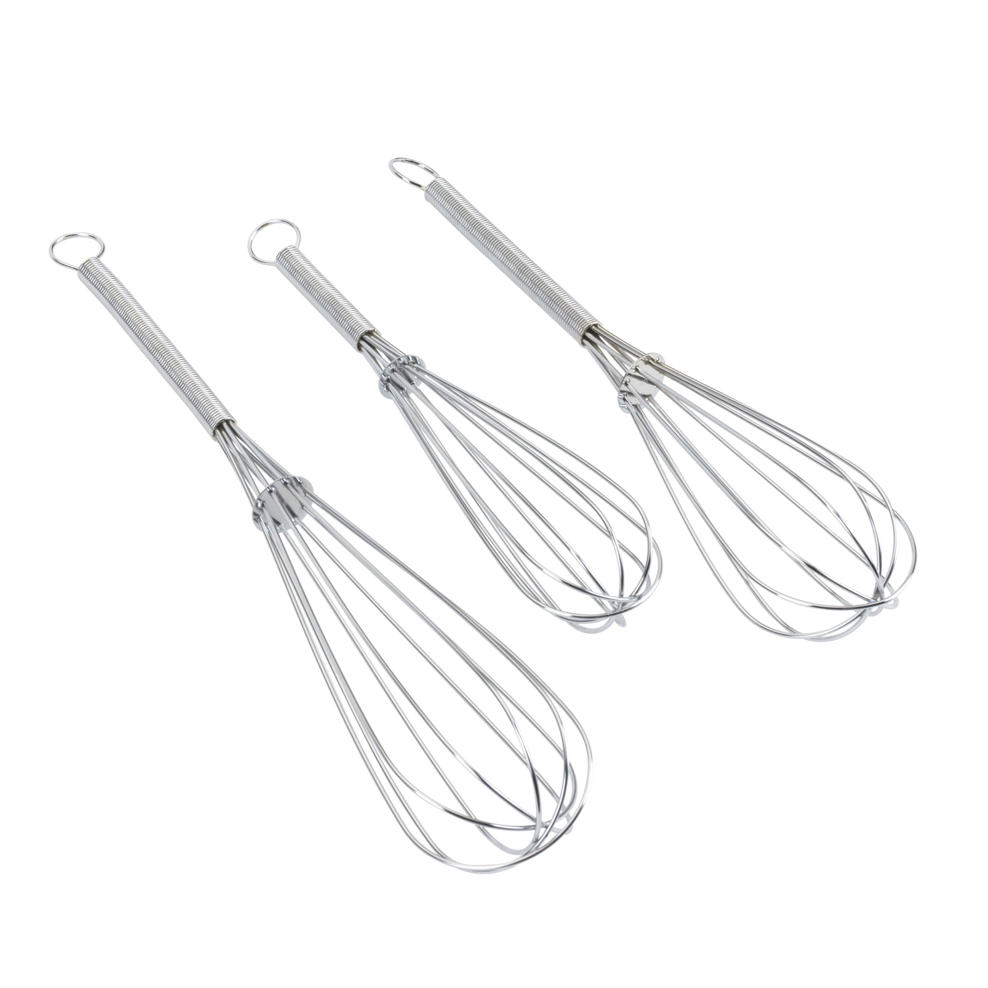 PROfreshionals 3-Piece Triple Chrome Plated Balloon Whisk Set, Assorted Sizes - Image 5