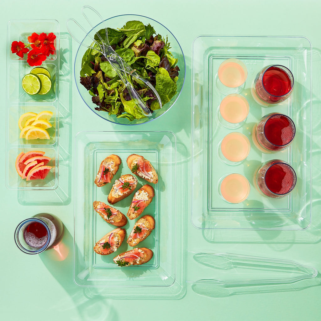 Clear Plastic Salad Tongs, 11", by Way To Celebrate - Image 2