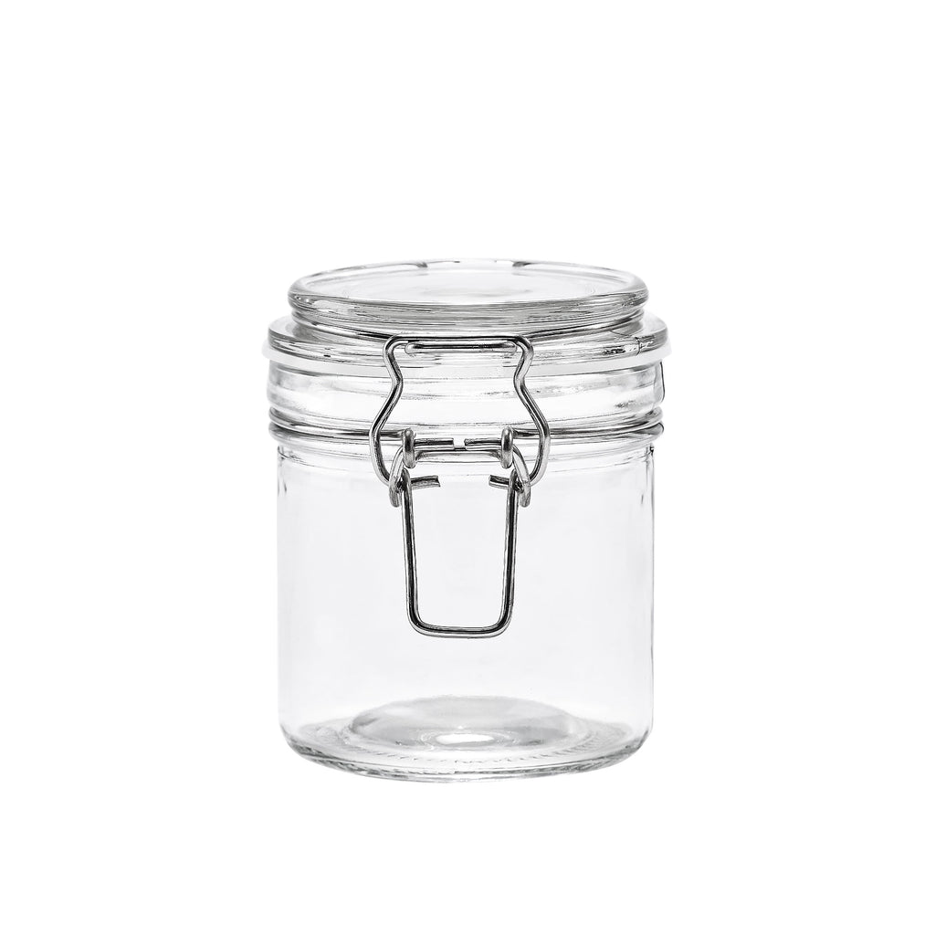 Mainstays 9.4 oz Glass Airtight Food Storage Jar Canister with Locking Lid, Kitchen Pantry Storage Container for Spic... - Image 2