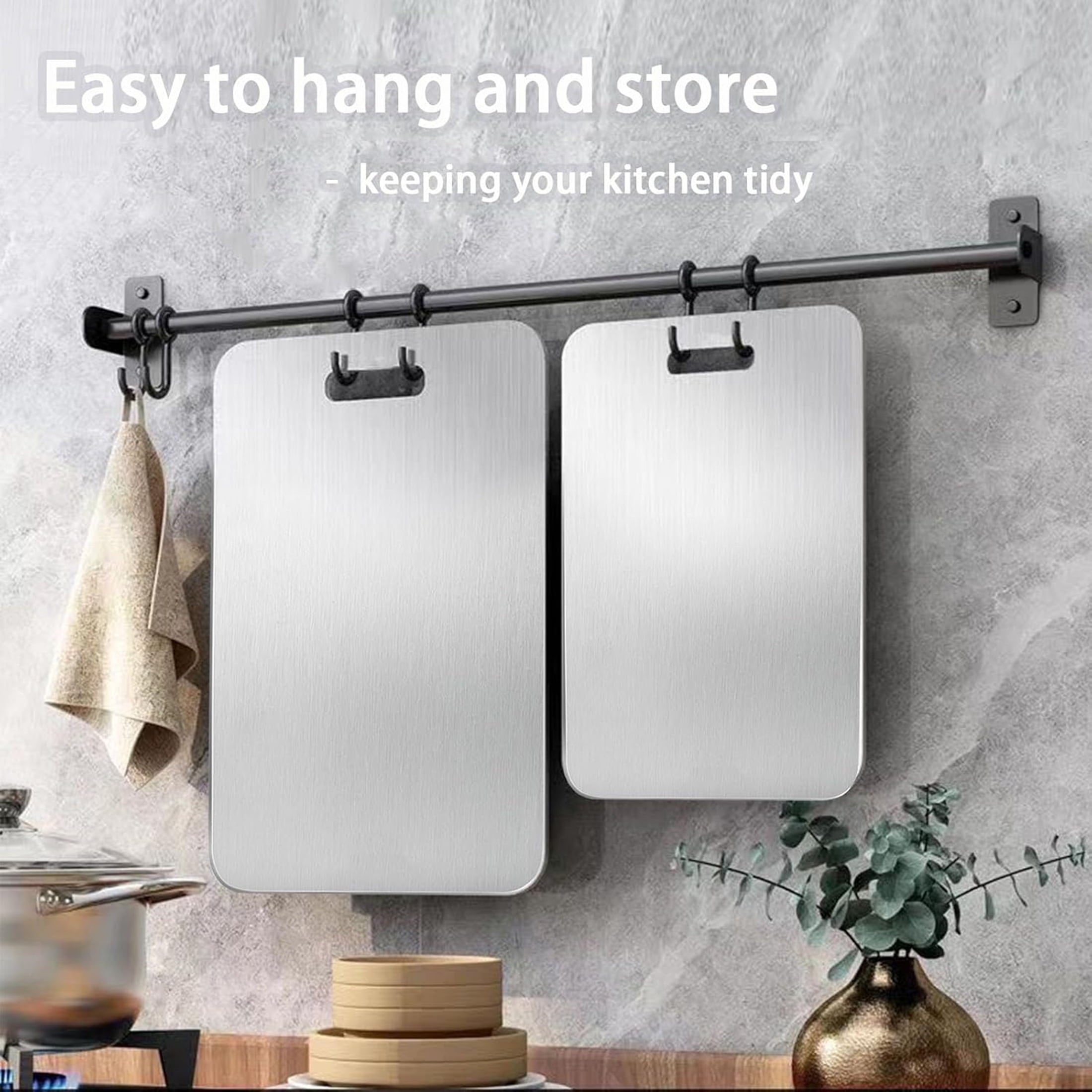 Titanium Cutting Board-3 pack Titanium Cutting Boards for Kitchen/Double Sided Titanium Cutting Mat-D - Image 2