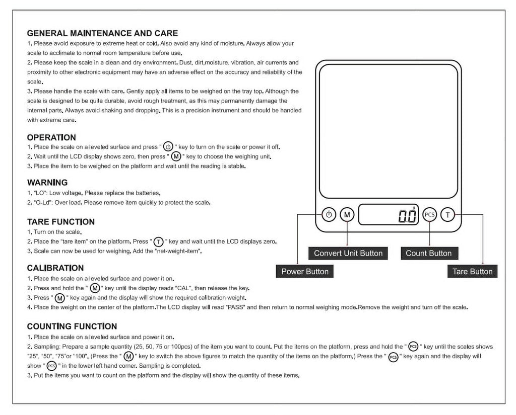 Food Scale with Grams and Oz, Multifunction Kitchen Scale for Food - Small Kitchen Appliances - Image 4