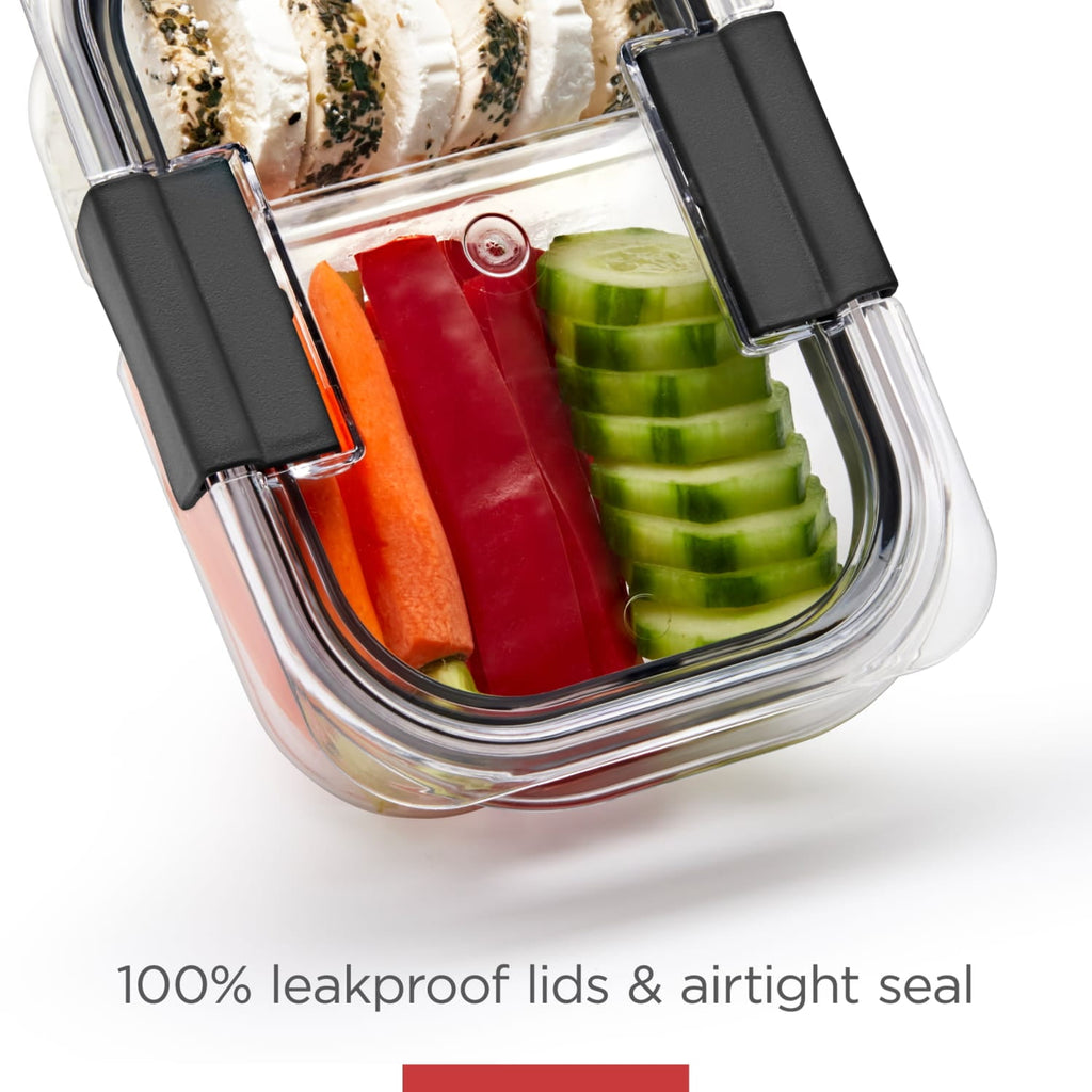 Rubbermaid Brilliance Food Storage Container, Medium Deep, 4.7 Cup, 2-Pack - Image 4