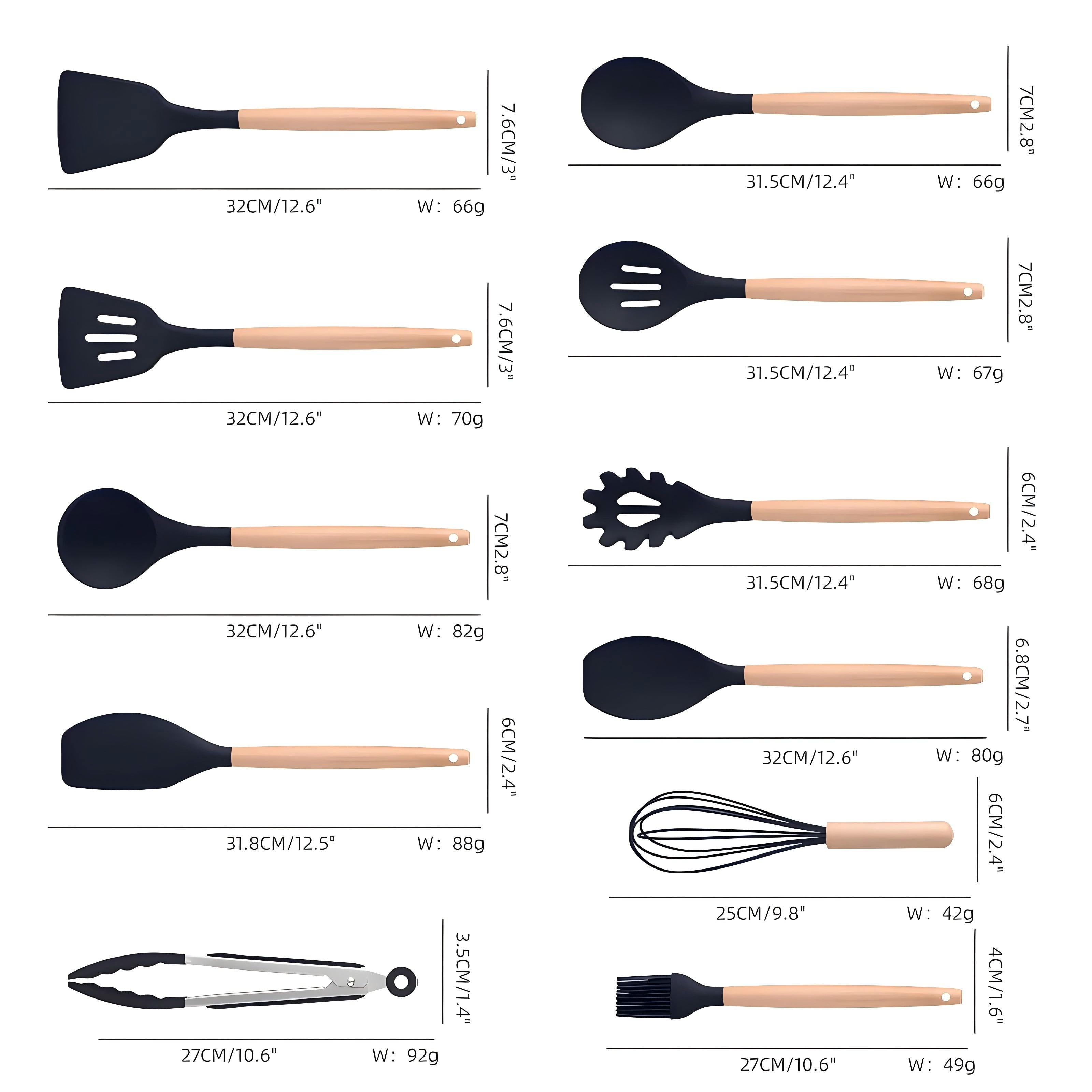 Kitchen Utensils Set- 19 Pcs Silicone Cooking Utensils Set for Nonstick Cookware-Silicone Spatulas Set, Kitchen Gadge... - Image 6
