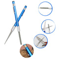 2Pcs Serrated Knife Sharpener, Retractable Diamond Sharpening Rod Portable Pocket Knife Steel Sharpener Rod Multifunc...
