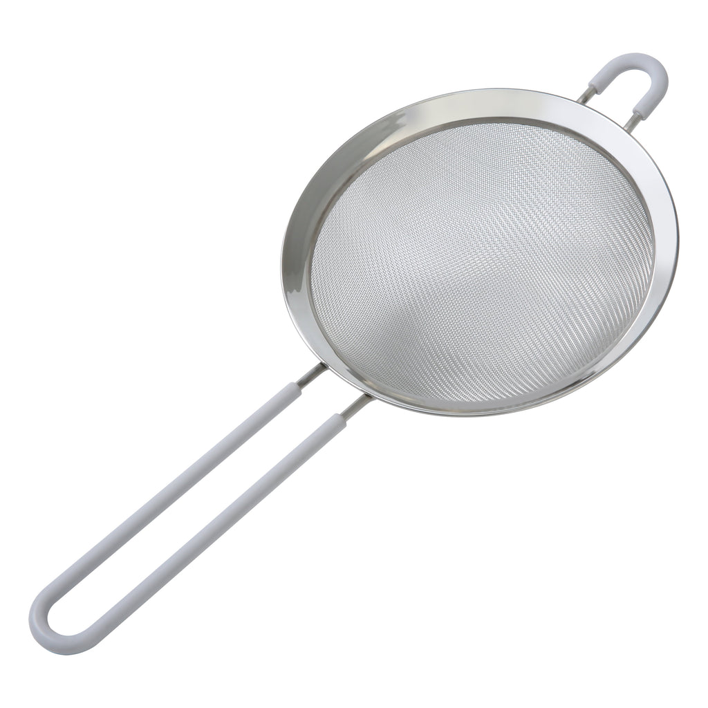 Mainstays 6" Premium Stainless Steel Fine Mesh Strainer, Silver - Image 5