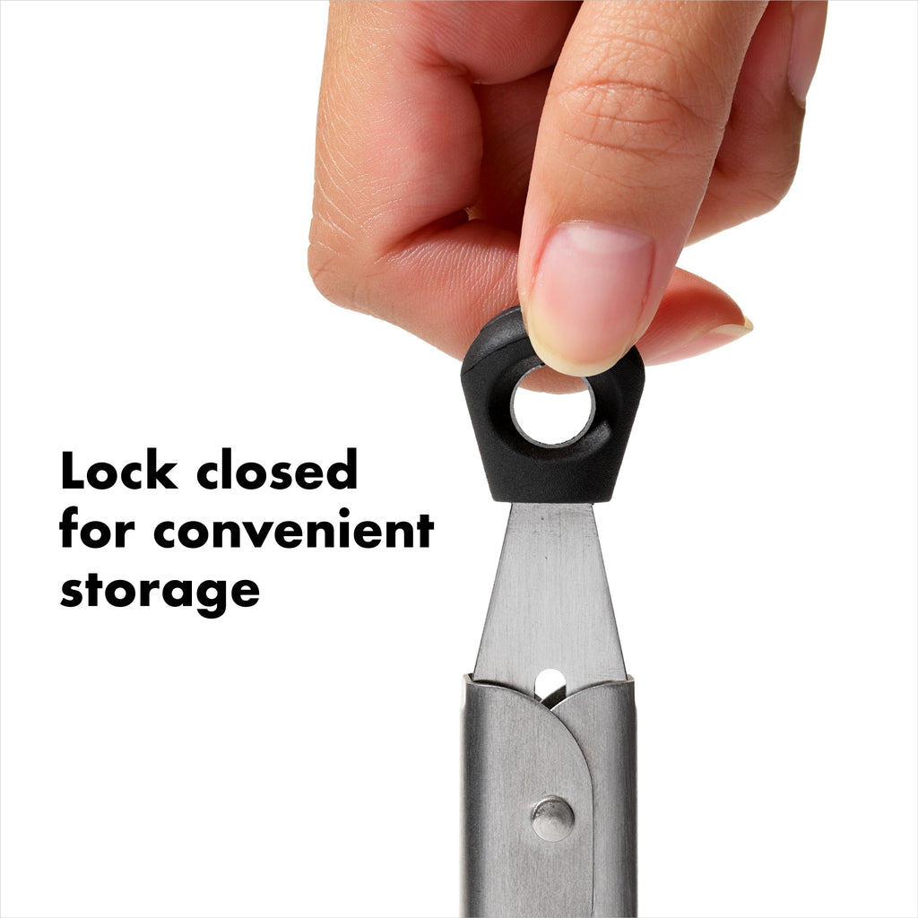 OXO SoftWorks Stainless Steel Mini 7-inch Food Tong with Locking Handle - Image 5