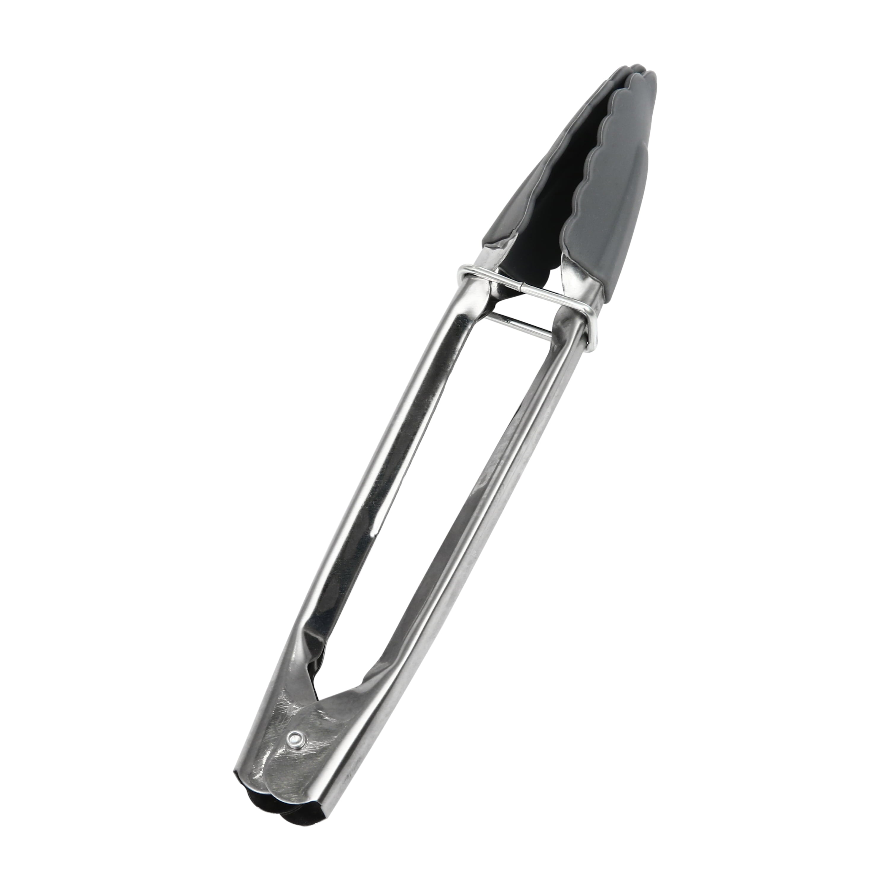(3 pack) Mainstays Non Stick Heat Resistant Stainless Steel and Silicone Mini Tongs - Image 2