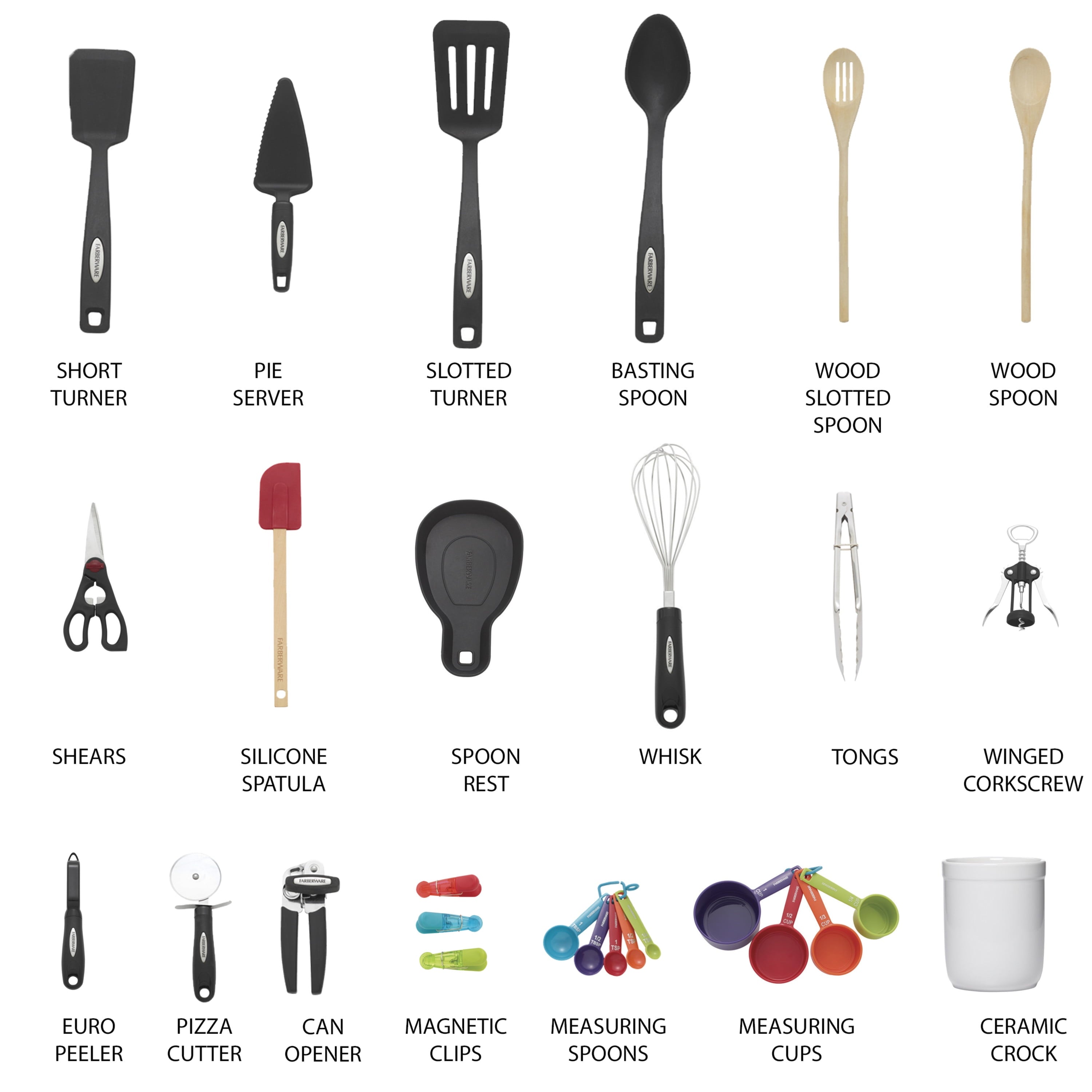 28-Piece Kitchen Utensil & Gadget Set, Multicolor - Image 6