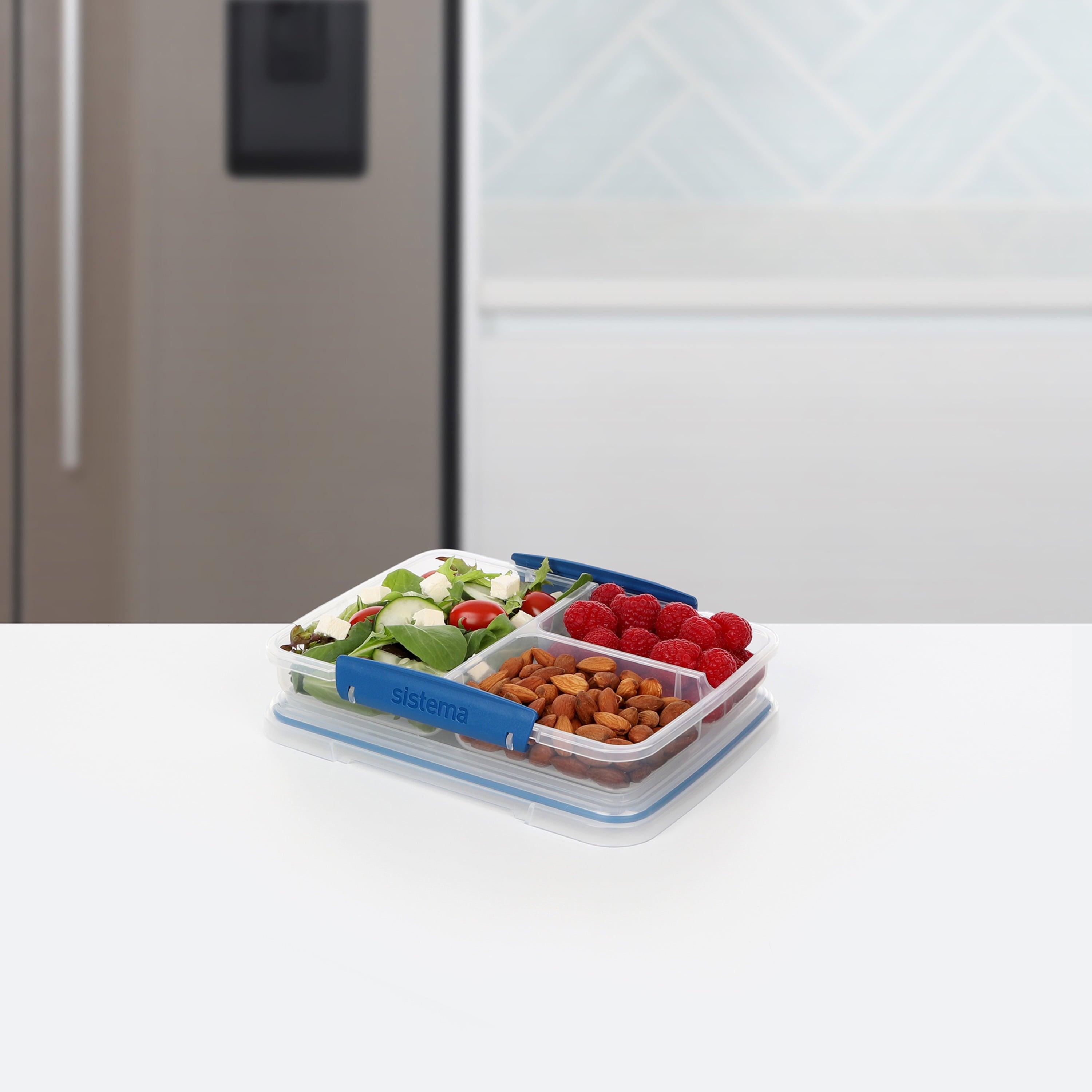 Sistema To Go Collection 820ml/3.4 Cups Multi Split Food Storage Container - Image 3