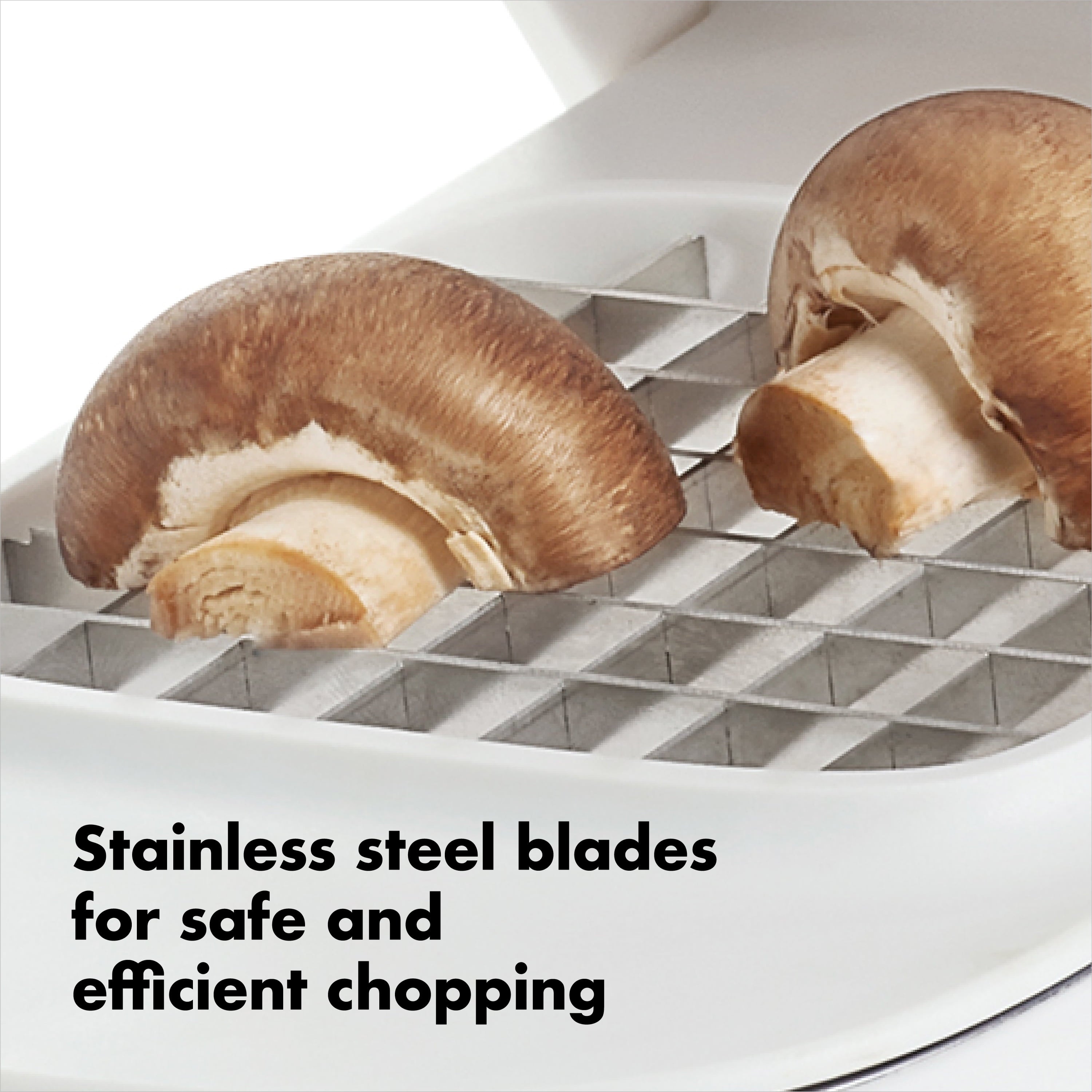 OXO Softworks Stainless Steel Blade Vegetable Chopper with Easy Pour Opening - Image 3