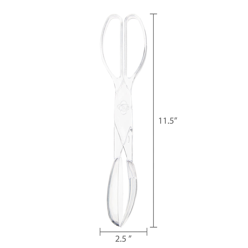 Clear Plastic Salad Tongs, 11", by Way To Celebrate - Image 6