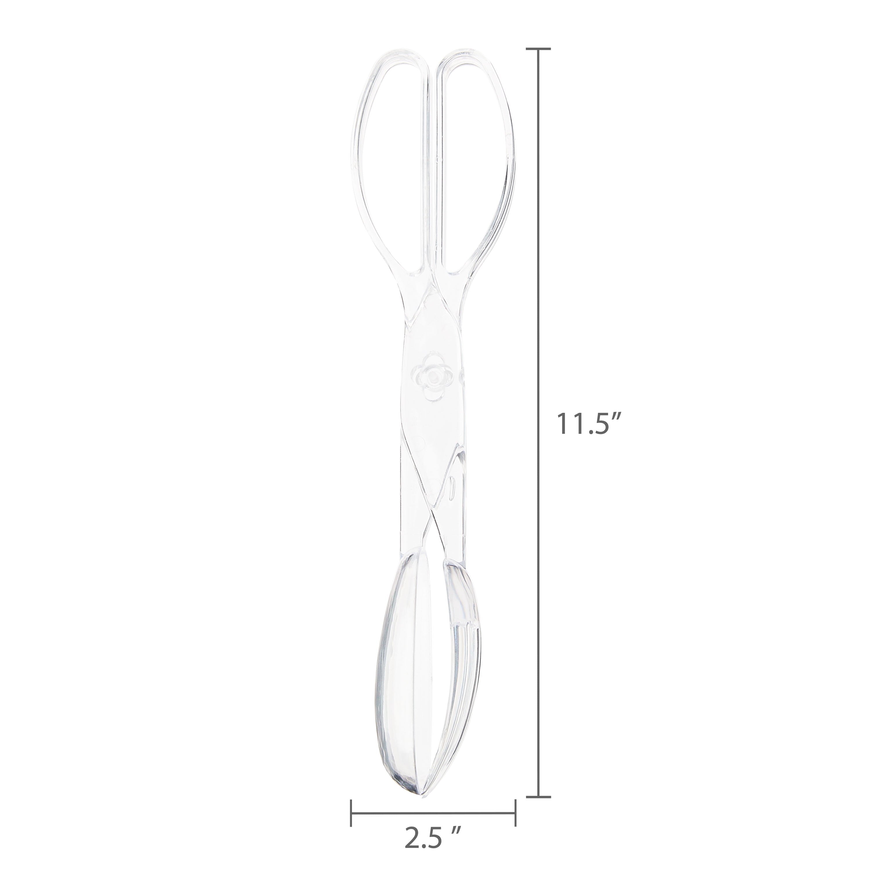 Clear Plastic Salad Tongs, 11", by Way To Celebrate - Image 6