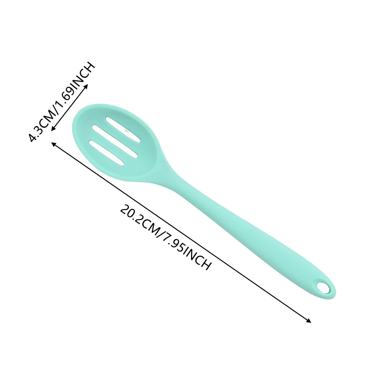 Silicone Slotted Spoon, High Heat Resistant Silicone Cooking Spoon, 2Pcs Nonstick Silicone Mixing Spoon, Durable Kitc... - Image 2