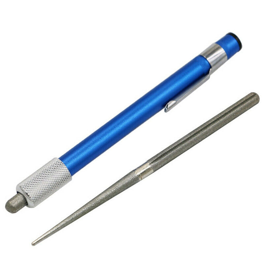 2Pcs Serrated Knife Sharpener, Retractable Diamond Sharpening Rod Portable Pocket Knife Steel Sharpener Rod Multifunc... - Image 4