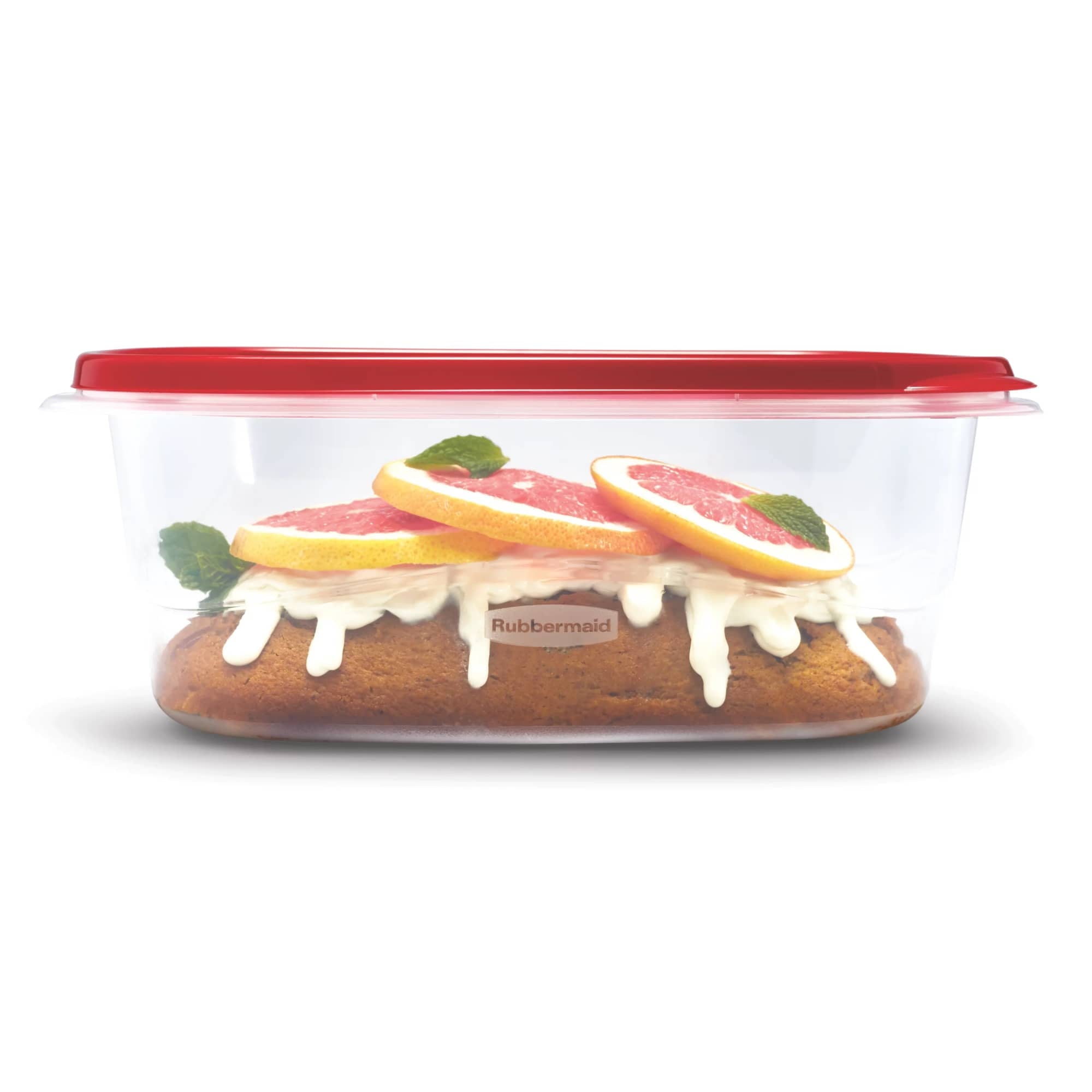 Rubbermaid TakeAlongs, 8 Cups, 2 Packs, Red, Plastic Deep Rectangle Food Storage Containers - Image 4