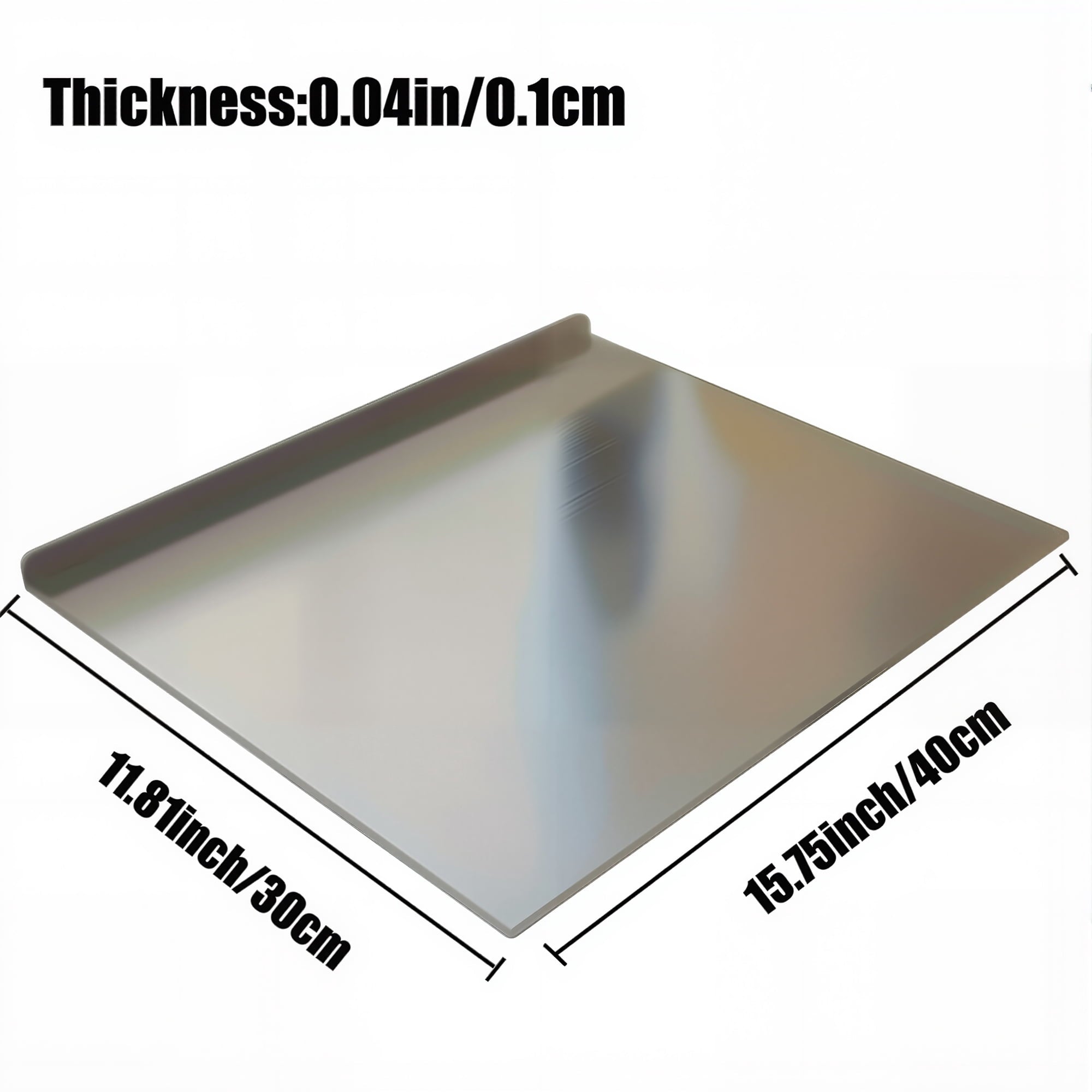 Stainless Steel Cutting Boards 15.75"x 11.8" Cutting Boards for Kitchen, Suitable for Meat, Fruits, Vegetables - Image 2